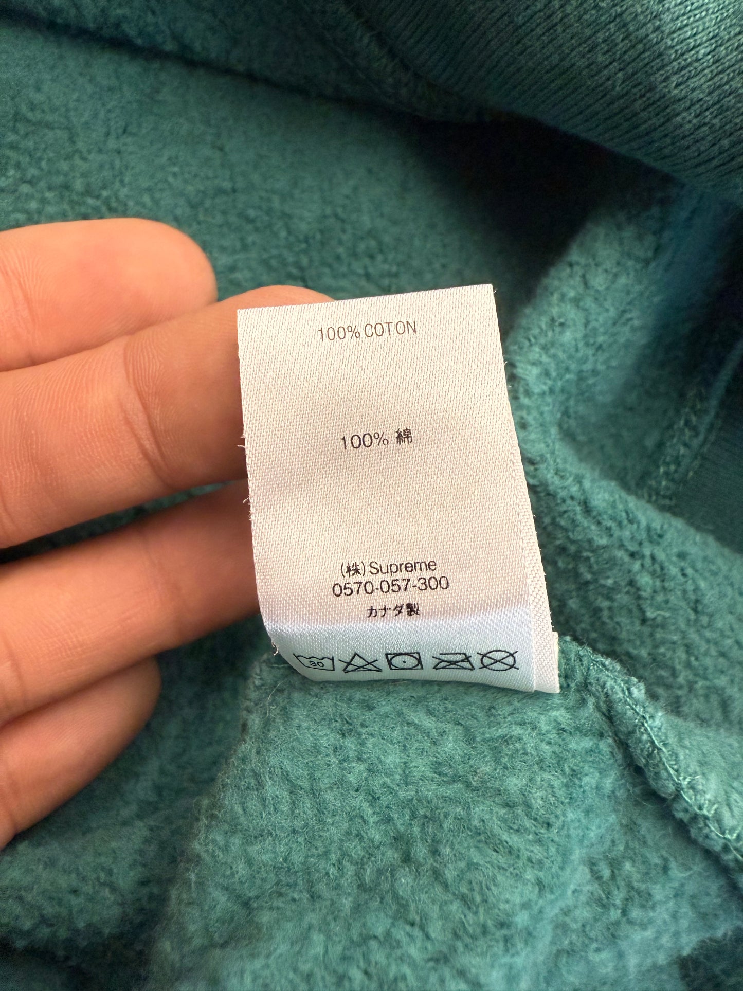 FW18 SUPREME WORLD FAMOUS CREWNECK DARK TEAL