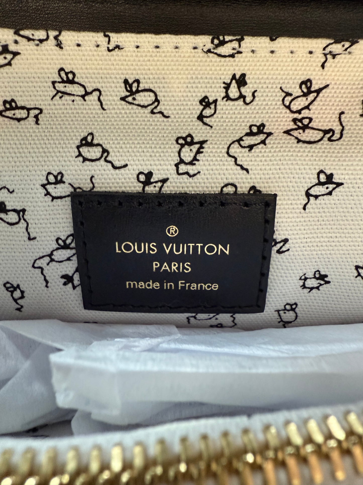 LOUIS VUITTON X GRACE CODDINGTON CATOGRAM POUCHETTE CHAIN CLUTCH BAG (PRE-OWNED WITH DUSTBAG) (TANIA)
