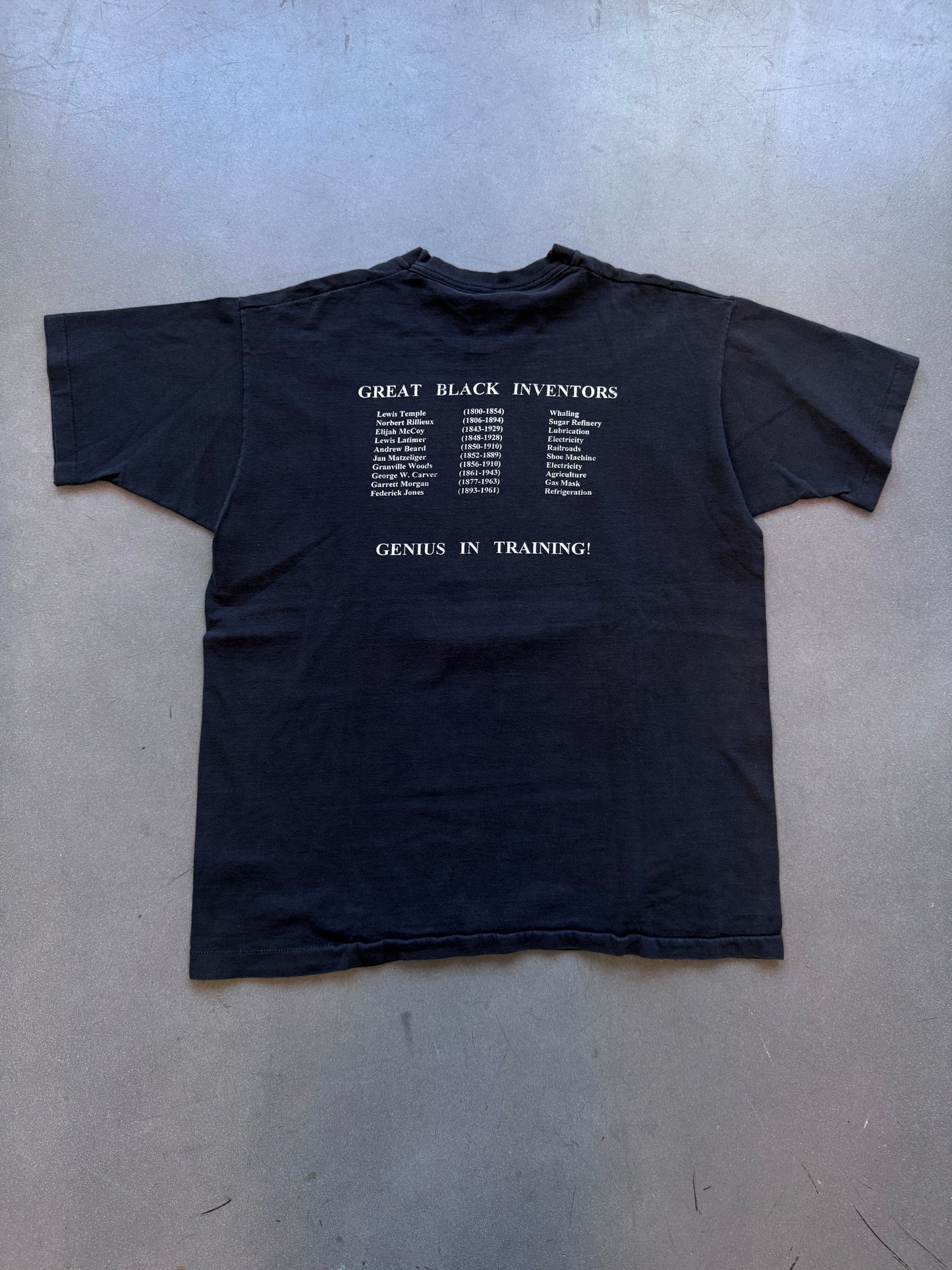 90'S GREAT BLACK INVENTORS "THE REAL MCCOY" TEE (FOTL TAG)