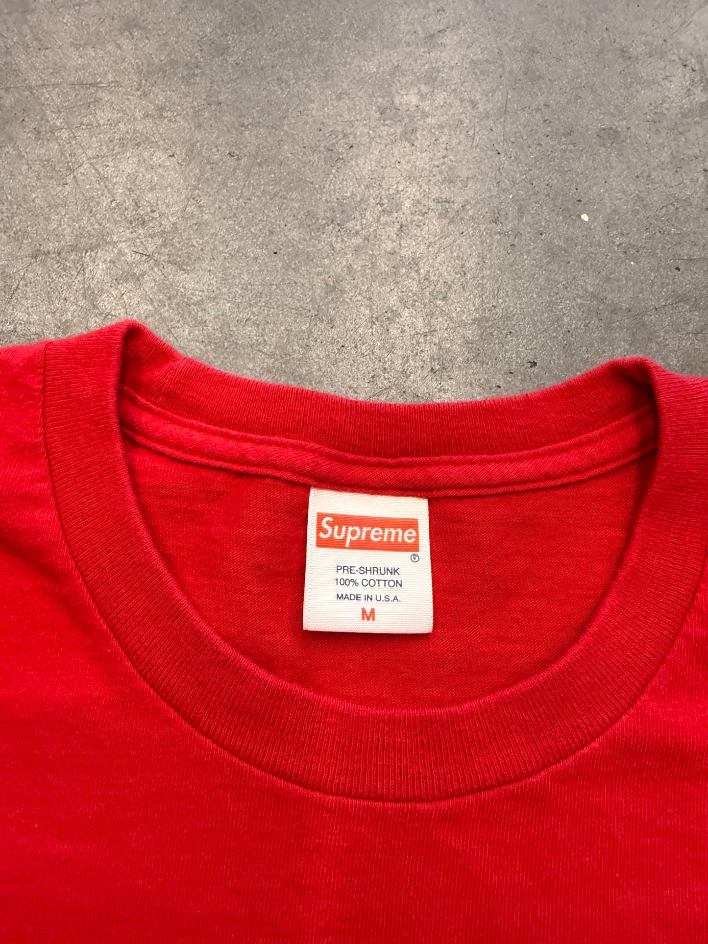 SS17 SUPREME JOE ROBERTS SWIRL TEE - RED