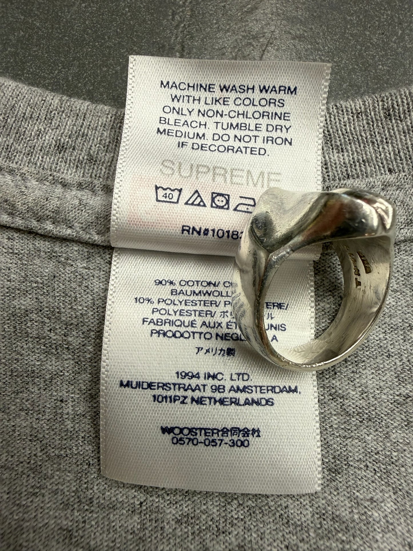 SS24 SUPREME FUTURA BOX LOGO TEE - HEATHER GREY
