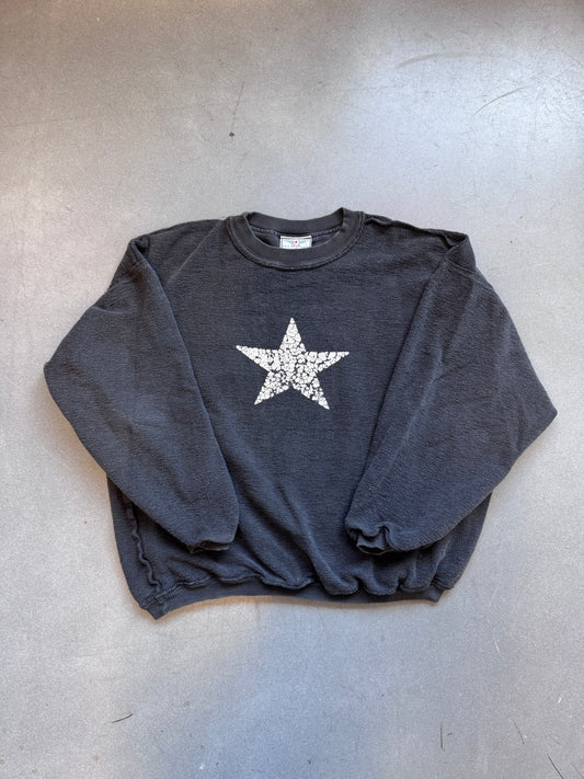 VINTAGE HARD TAIL INSIDE-OUT STAR CREWNECK (XL)