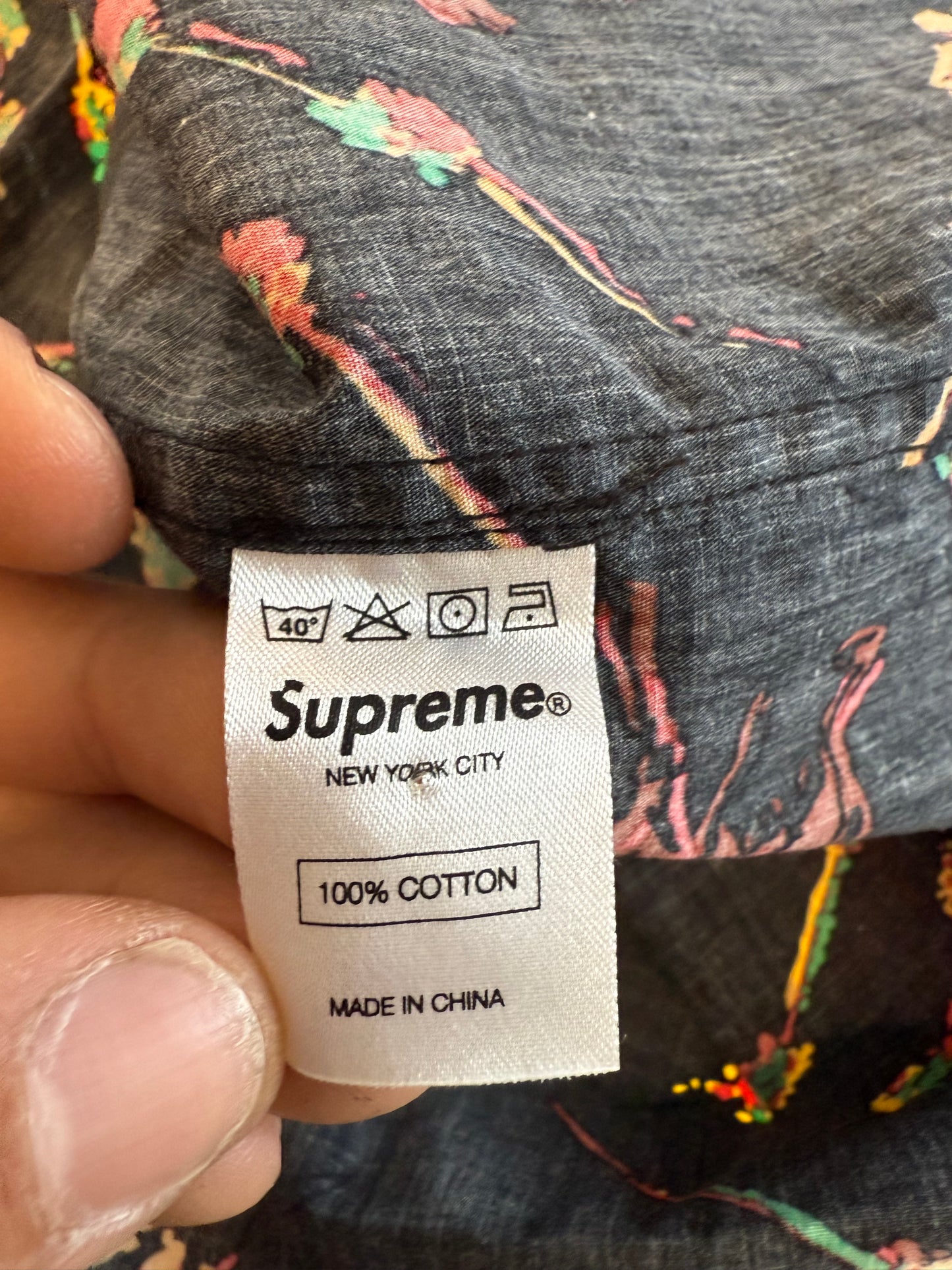 SS13 SUPREME MATADOR SHORT SLEEVE BUTTON-UP SHIRT - BLACK