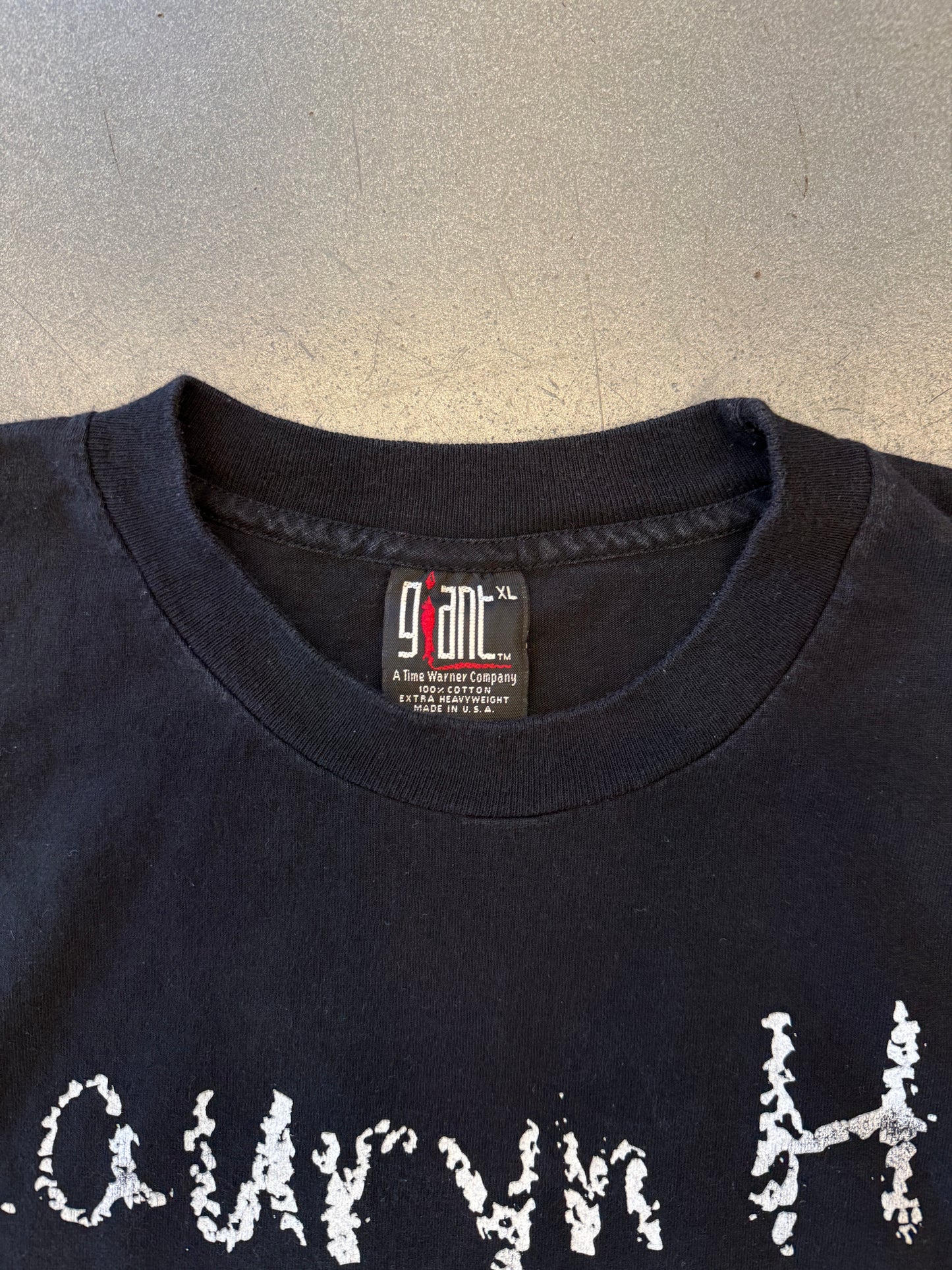 1999 LAURYN HILL MISEDUCATION TOUR CHALK SPELLOUT TEE (GIANT TAG)