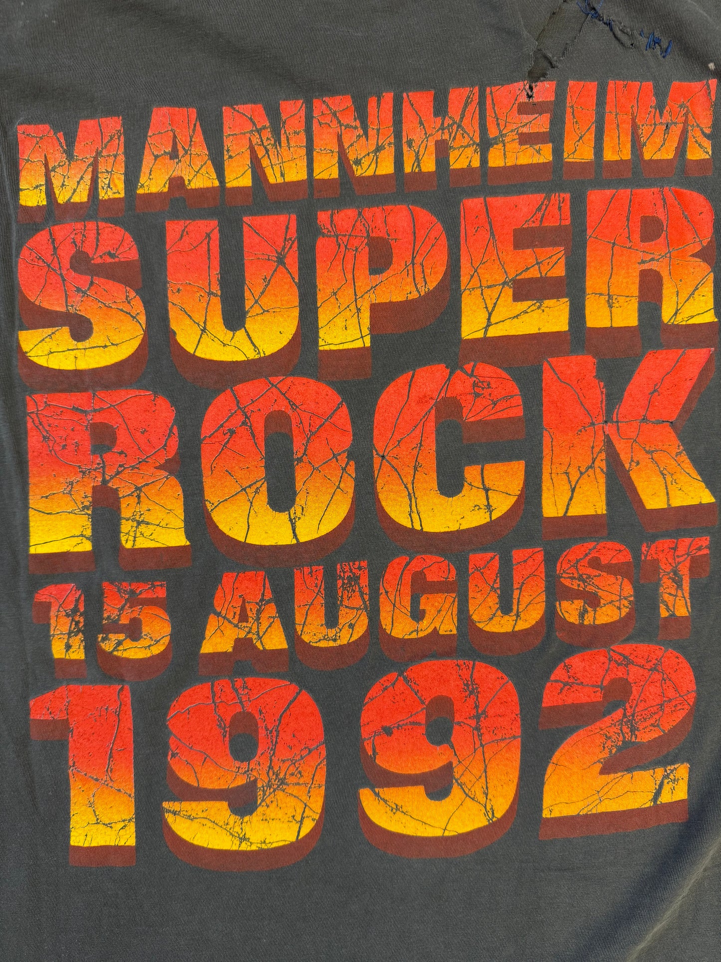 1992 IRON MAIDEN MANNHEIM SUPER ROCK TEE (FADED TAG)