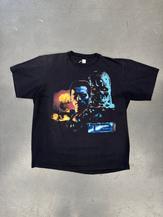 1991 TERMINATOR T2 MOVIE PROMO TEE (MADE IN U.S.A. TAG)