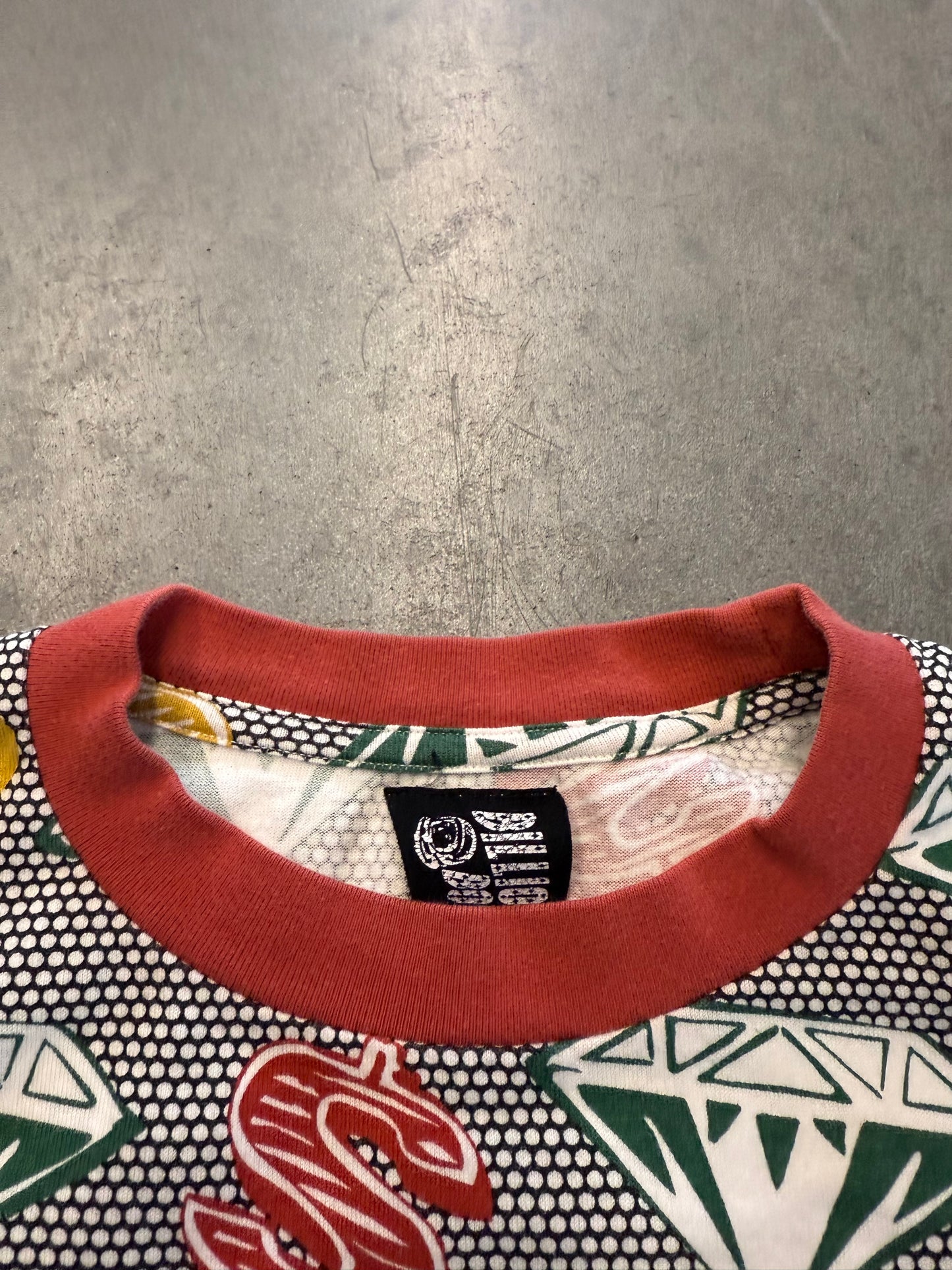 VINTAGE BILLIONAIRE BOYS CLUB BBC DIAMONDS & DOLLARS RED/GREEN/YELLOW TEE