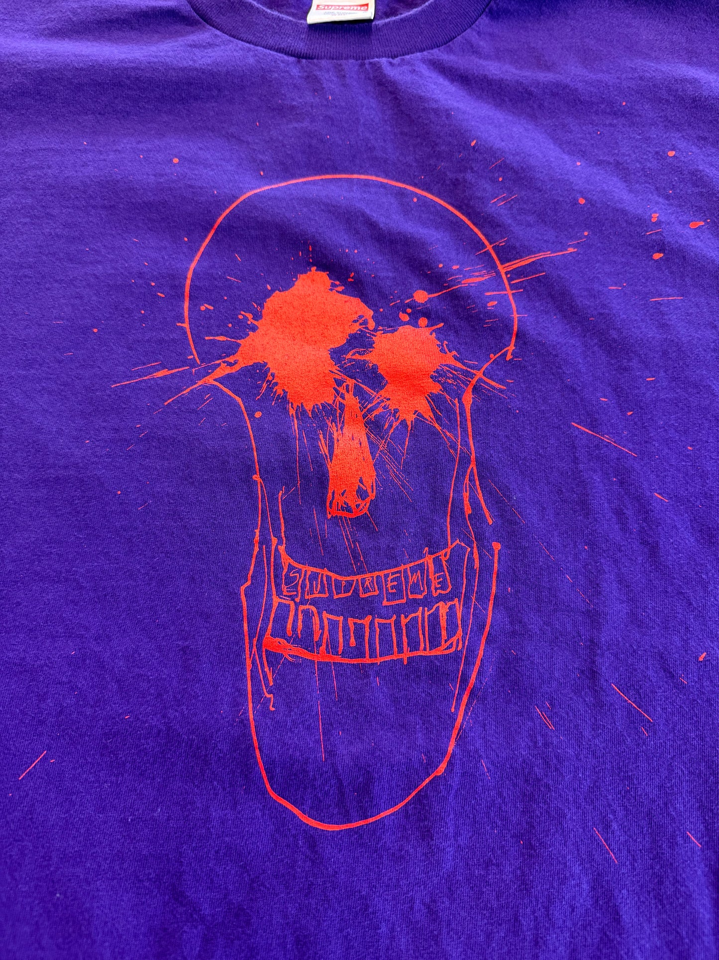 SS22 SUPREME RALPH STEADMAN SKULL TEE - PURPLE (2XL)