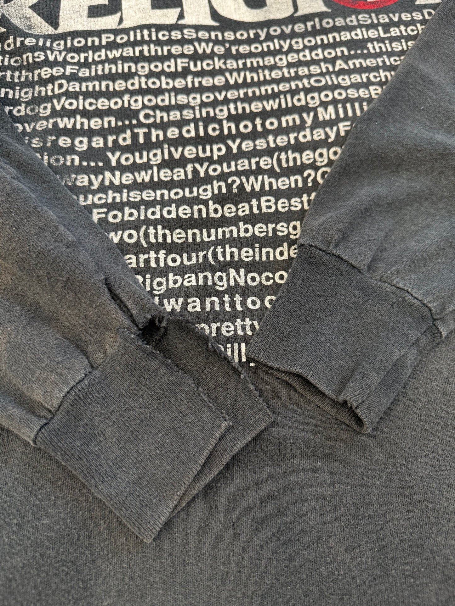 90'S BAD RELIGON LYRICS LS TEE (FOTL TAG)