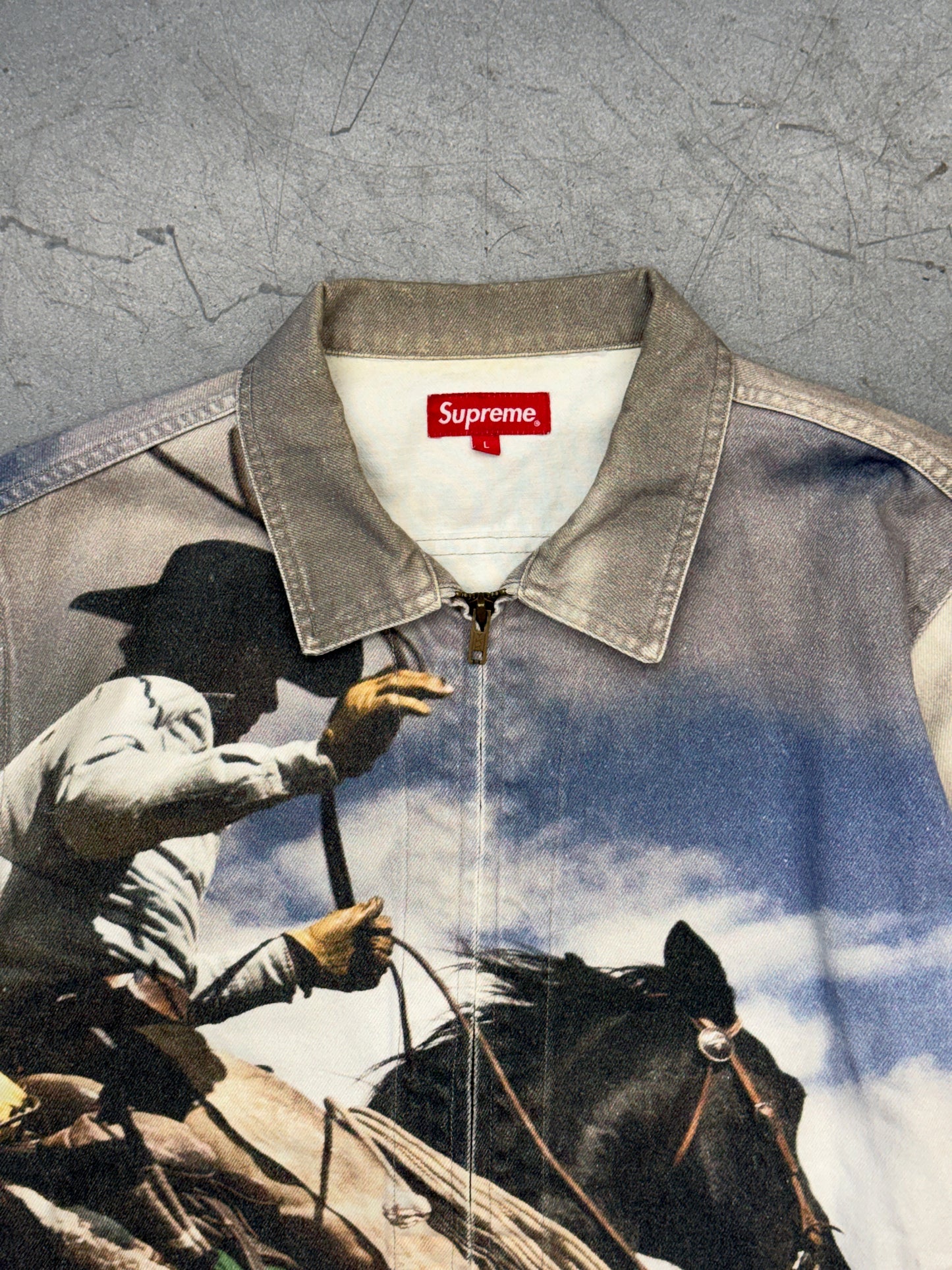 SS17 SUPREME COWBOY DENIM WORK JACKET