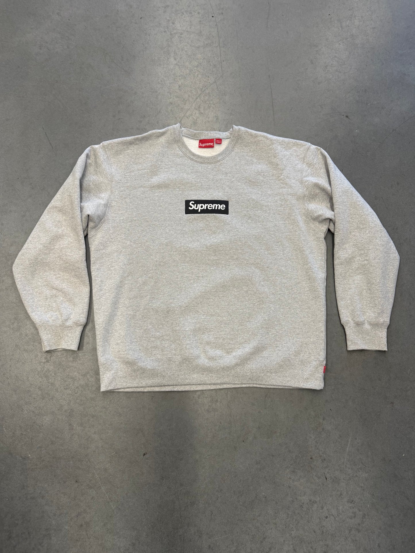 FW22 SUPREME BOX LOGO CREWNECK - GRAY (2XL)