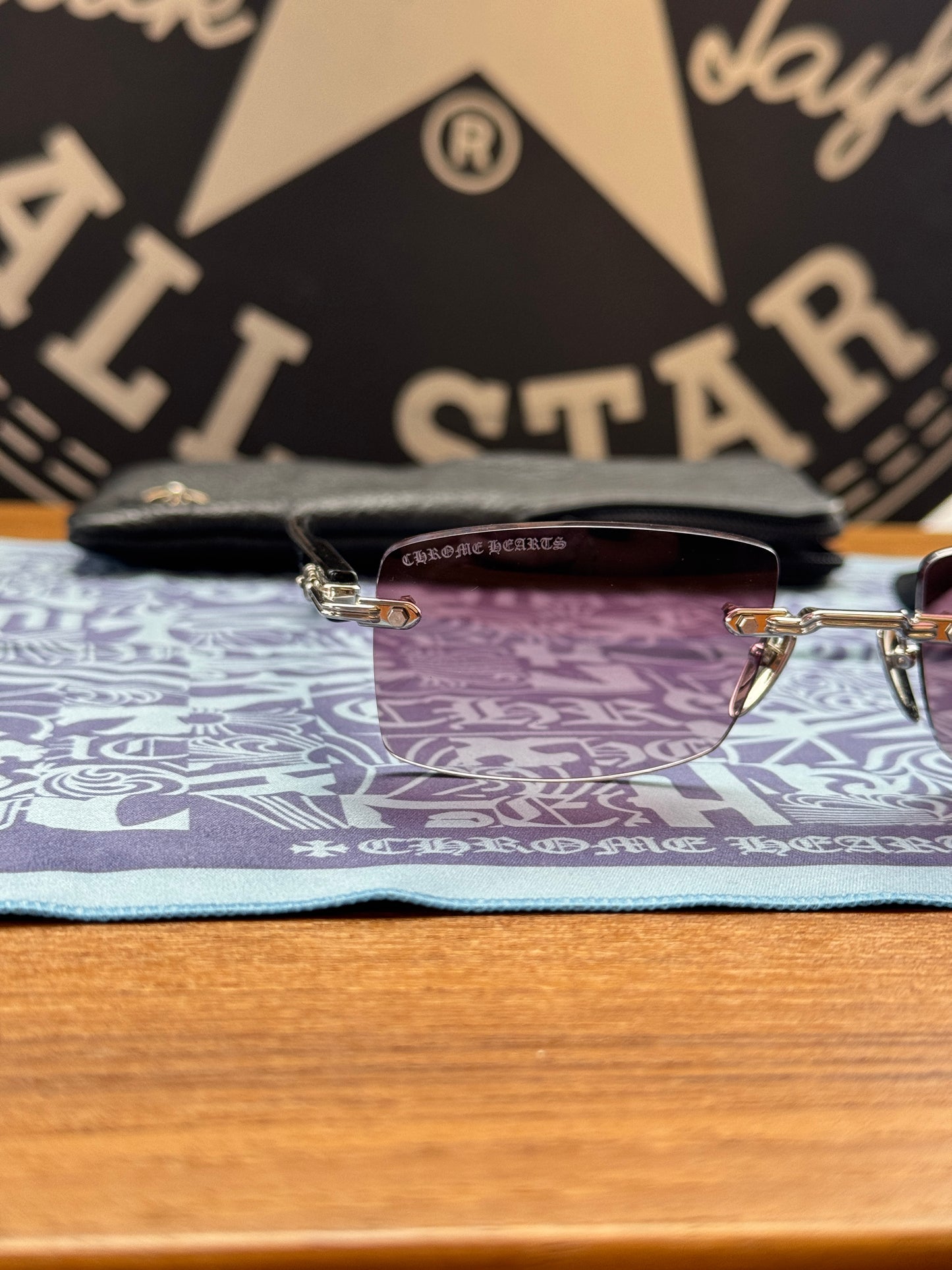 CHROME HEARTS DEEP II SUNGLASSES BLACK (WITH CASE)
