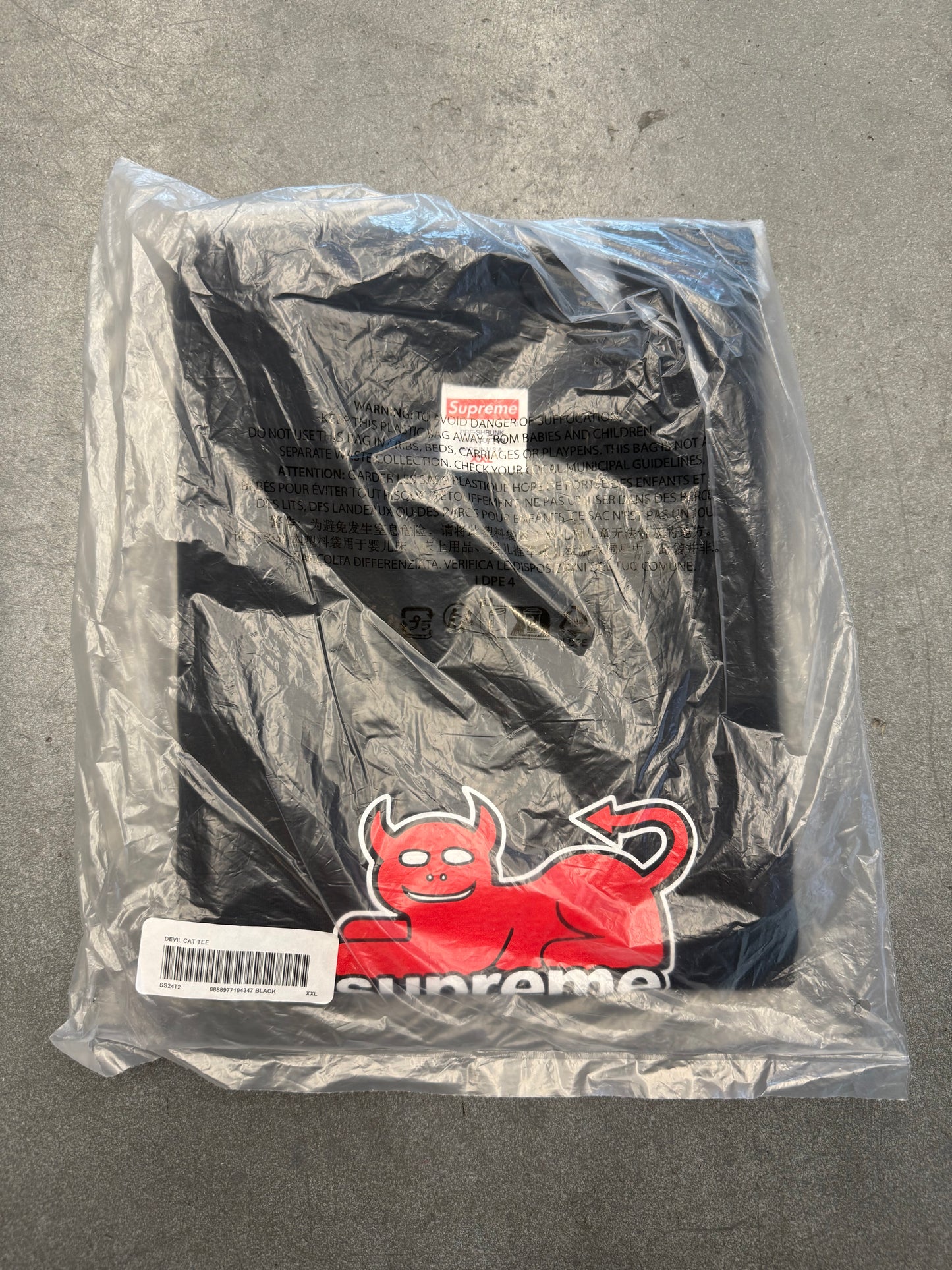 SS24 SUPREME DEVIL CAT TEE