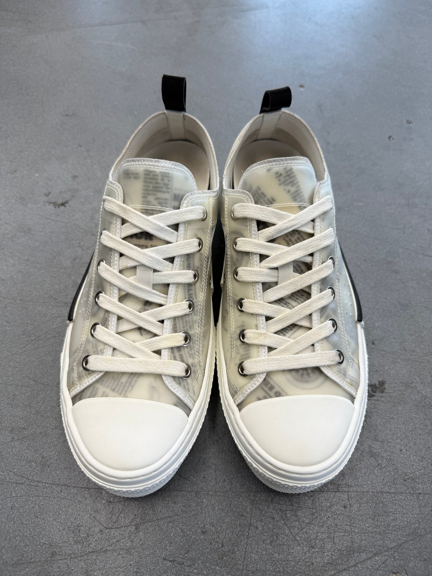 2020 SIZE 40 DIOR B23 LOW TOP DANIEL ARSHAM NEWSPAPER (PRE-OWNED REPLACEMENT BOX)