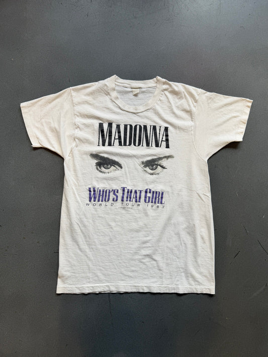 1987 MADONNA WHO'S THAT GIRL WORLD TOUR TEE (SCREEN STARS BEST TAG)
