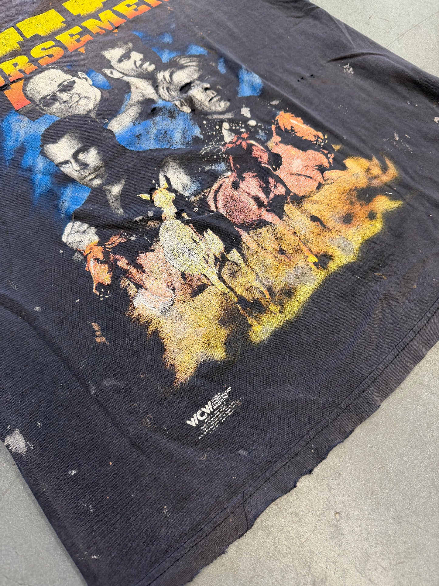 1998 WCW IV HORSEMEN THRASHED TEE (T-AMERICA TAG)