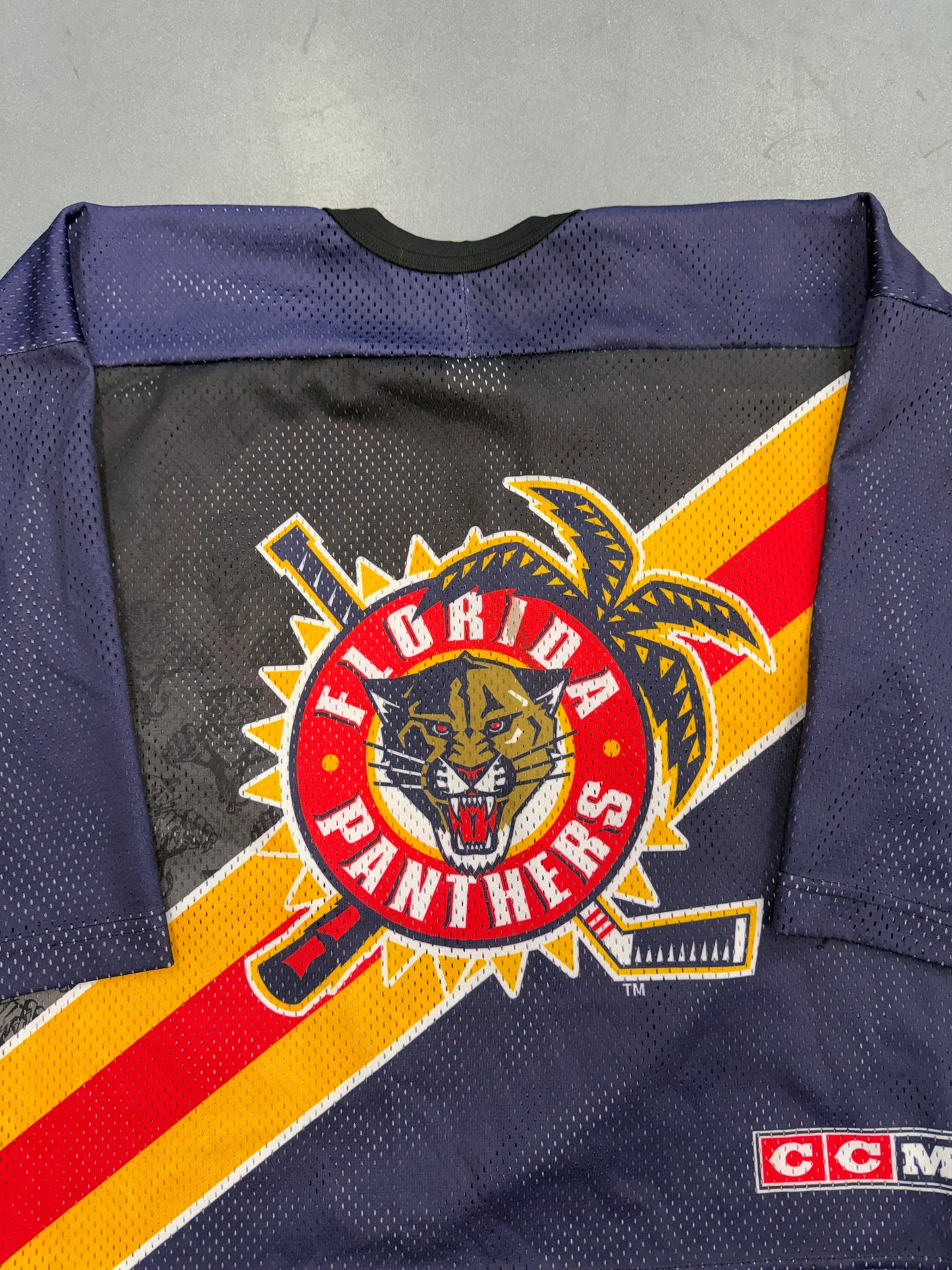 90'S FLORIDA PANTHERS NHL ALL OVER HOCKEY JERSEY (CCM TAG)