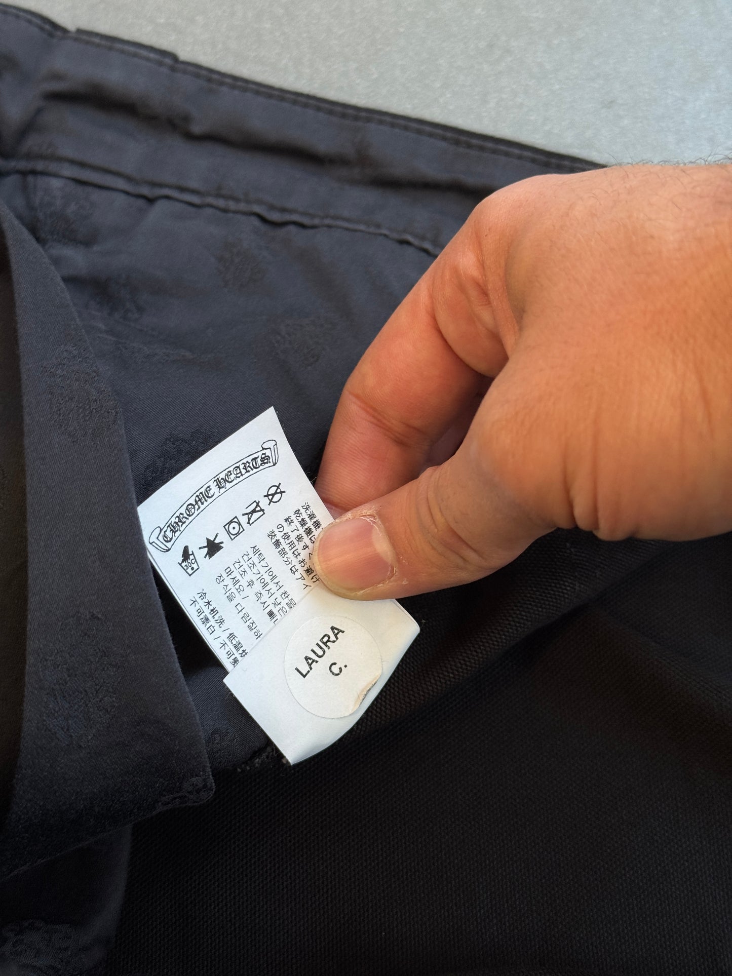 CHROME HEARTS CARPENTER DOUBLE KNEE HEAVYWEIGHT CANVAS PANTS (34) (NEW)