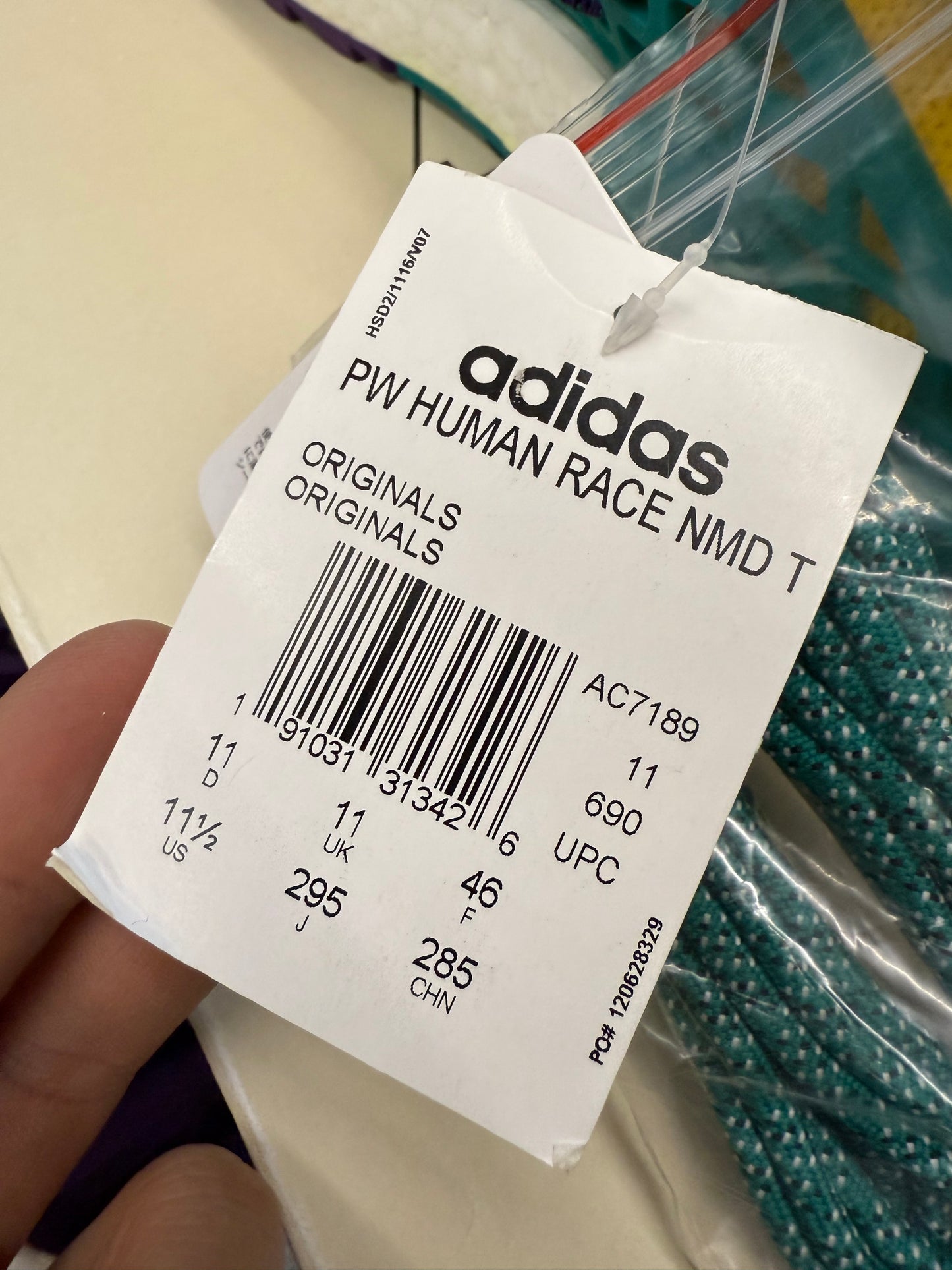 SIZE 11.5 ADIDAS NMD HUMAN RACE PHARRELL YELLOW (F&F) (BRAND NEW WITH BOX)