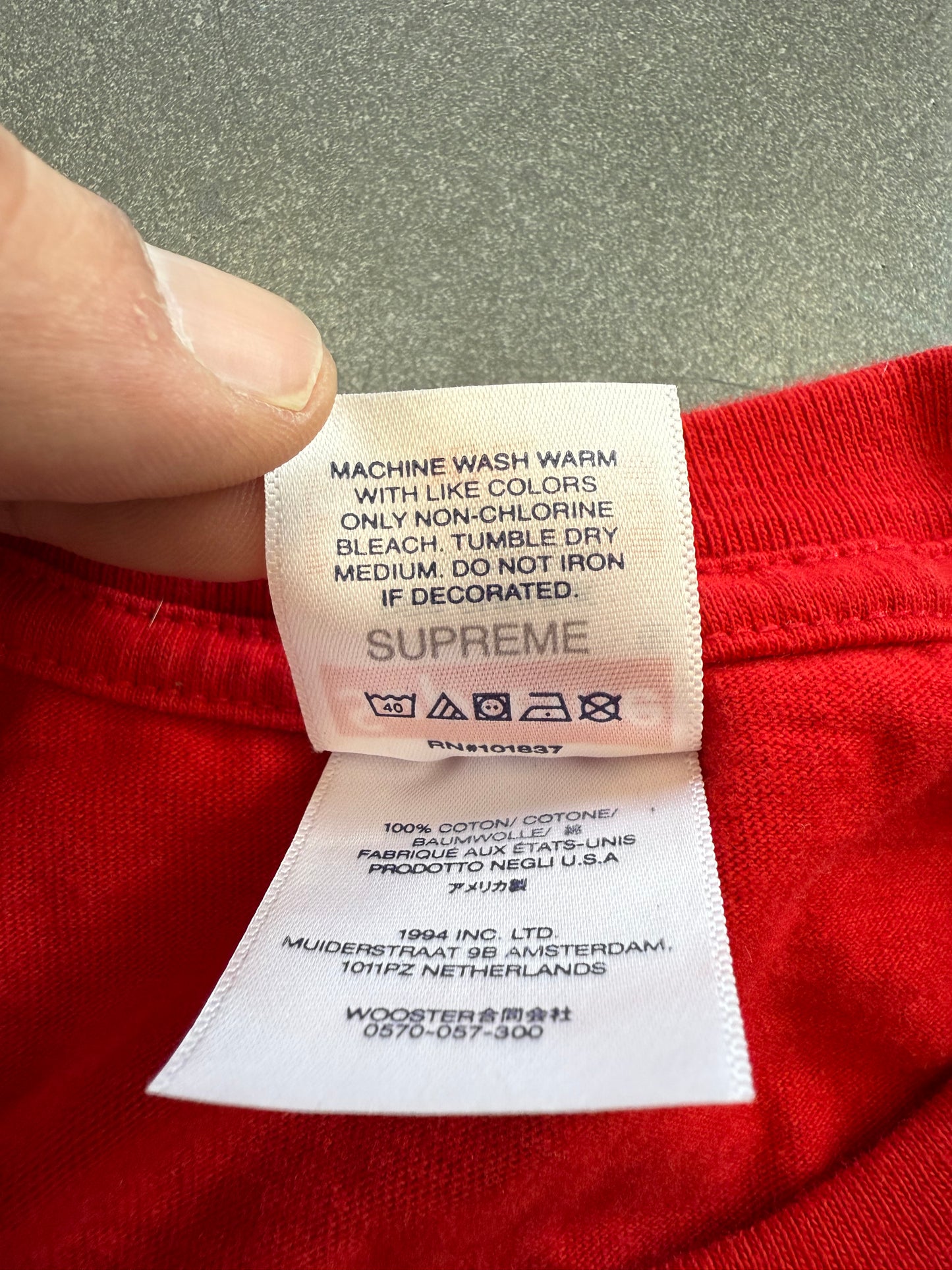 SS24 SUPREME FUTURA BOX LOGO TEE - RED (2XL)