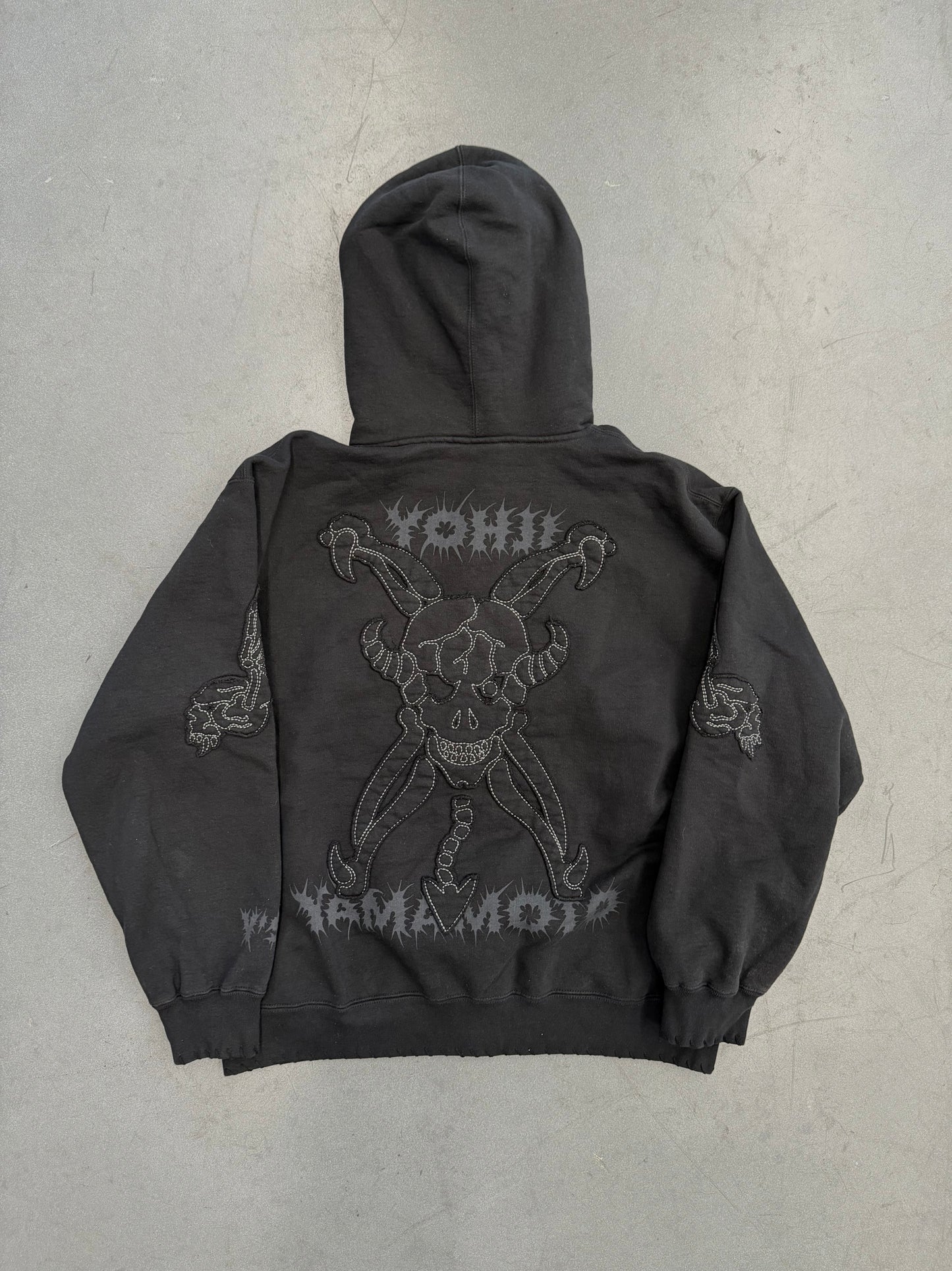 FW25 SUPREME X Y'S BY YOHJI YAMAMOTO ZIP UP HOODED SWEATSHIRT - BLACK (L)
