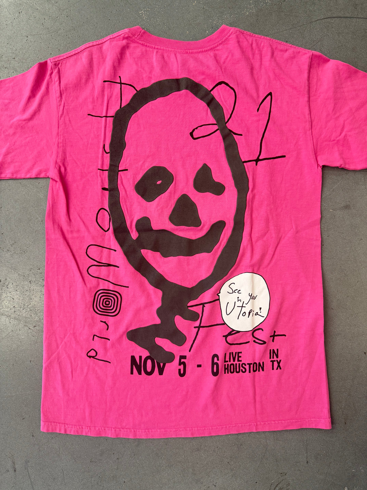 2021 TRAVIS SCOTT ASTROWORLD FEST TEE - PINK
