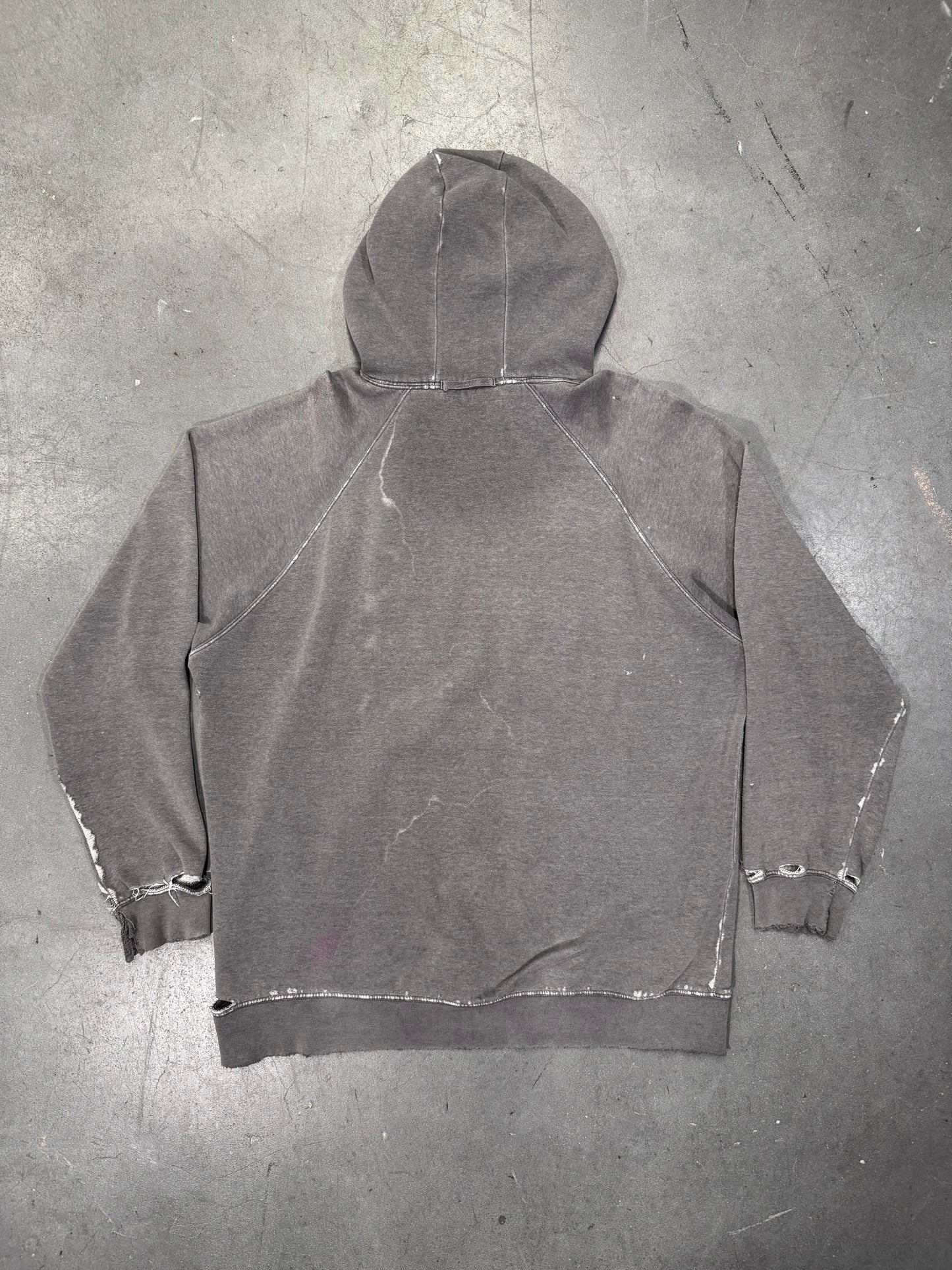 90'S DICKIES DISTRESSED PULLOVER HOODIE - FADED GREY