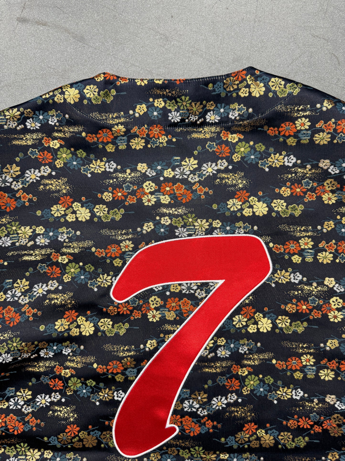 SS26 SUPREME FLORAL JACQUARD BASEBALL JERSEY