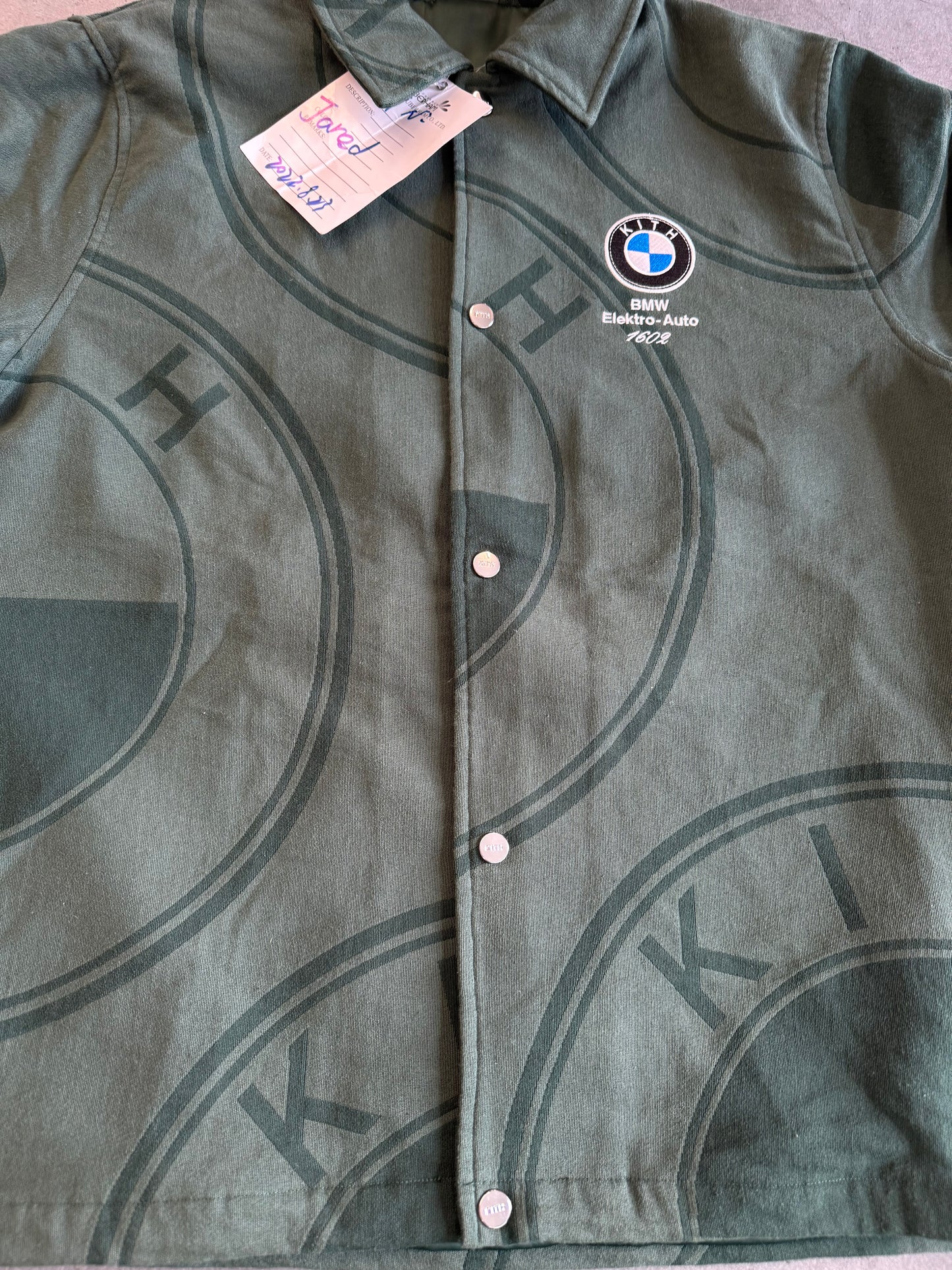 FW22 KITH BMW TAPESTRY COACHES JACKET SAMPLE