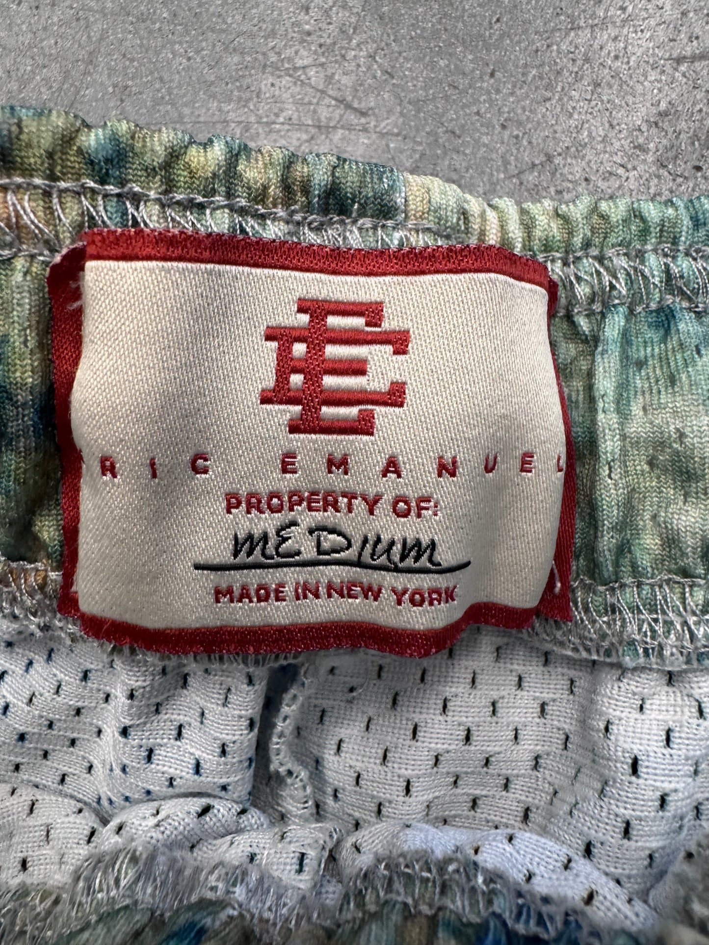 SS20 ERIC EMANUEL EE BASIC RUG SHORT GREEN/BLUE