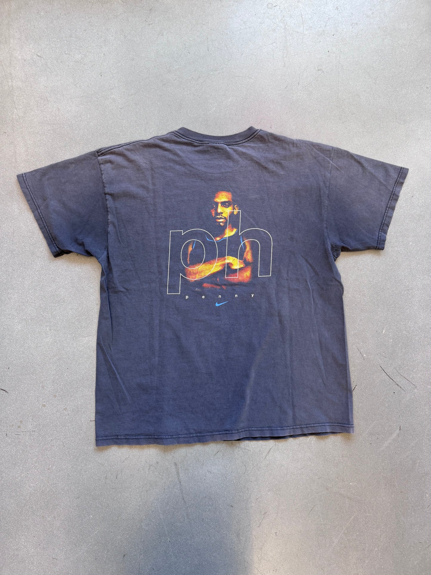 90'S NIKE PENNY HARDAWAY PH MULLET TEE (WHITE/RED NIKE TAG)