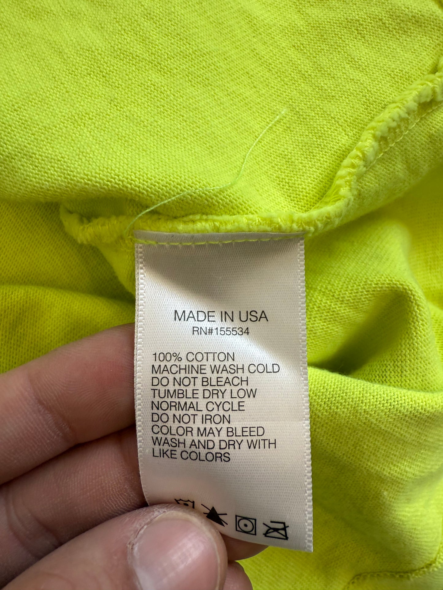 YEEZY WES LANG SKELETON L/S TEE - FROZEN YELLOW (XS)