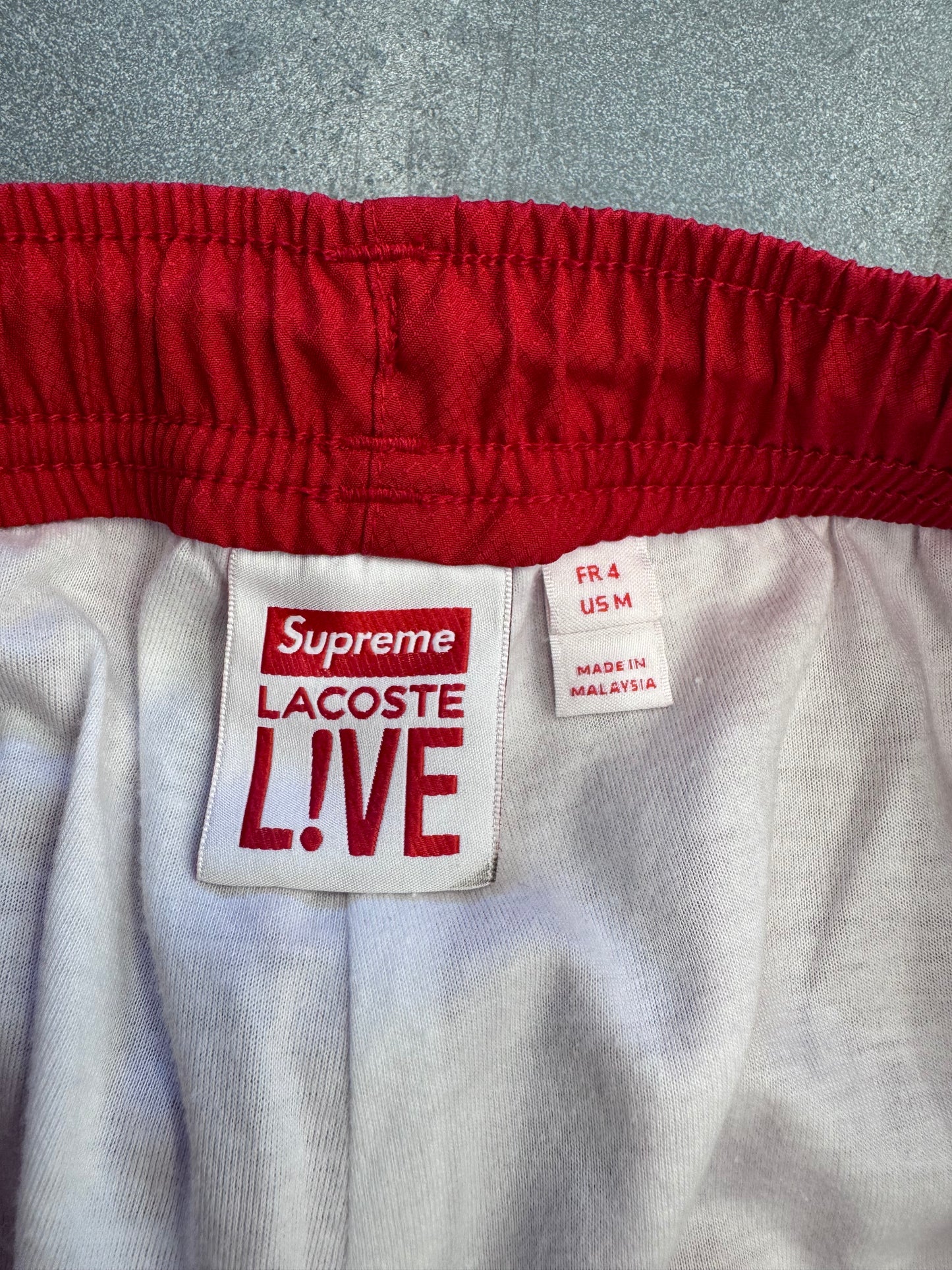 FW19 SUPREME LACOSTE PUFFY ZIPPER / TRACK PANTS