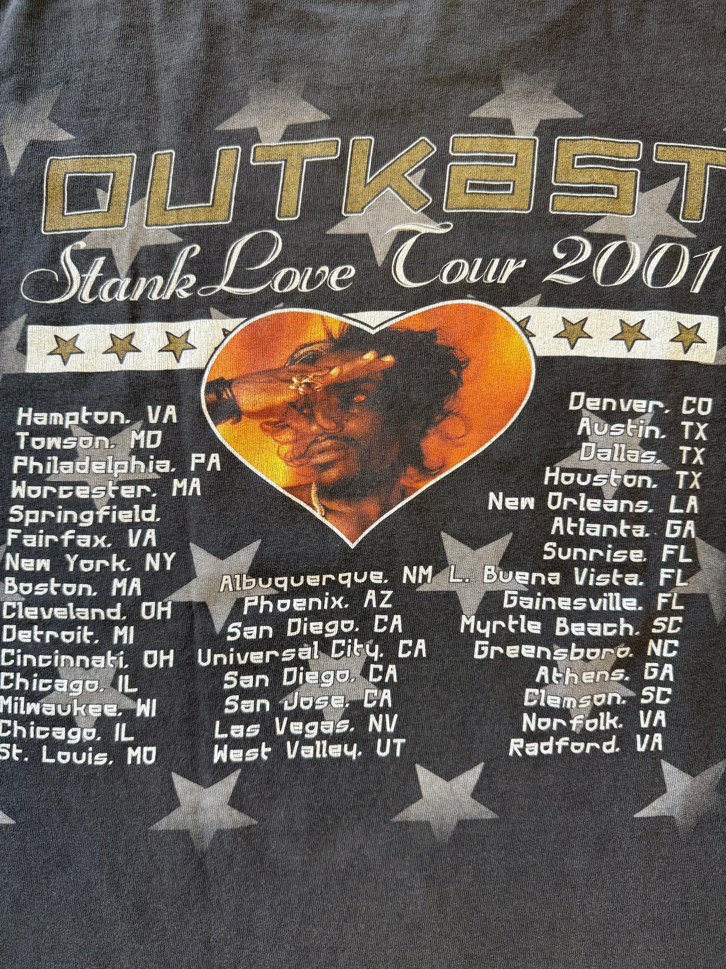 2001 OUTKAST STANKONIA STANK LOVE TOUR TEE (ALL SPORT TAG)