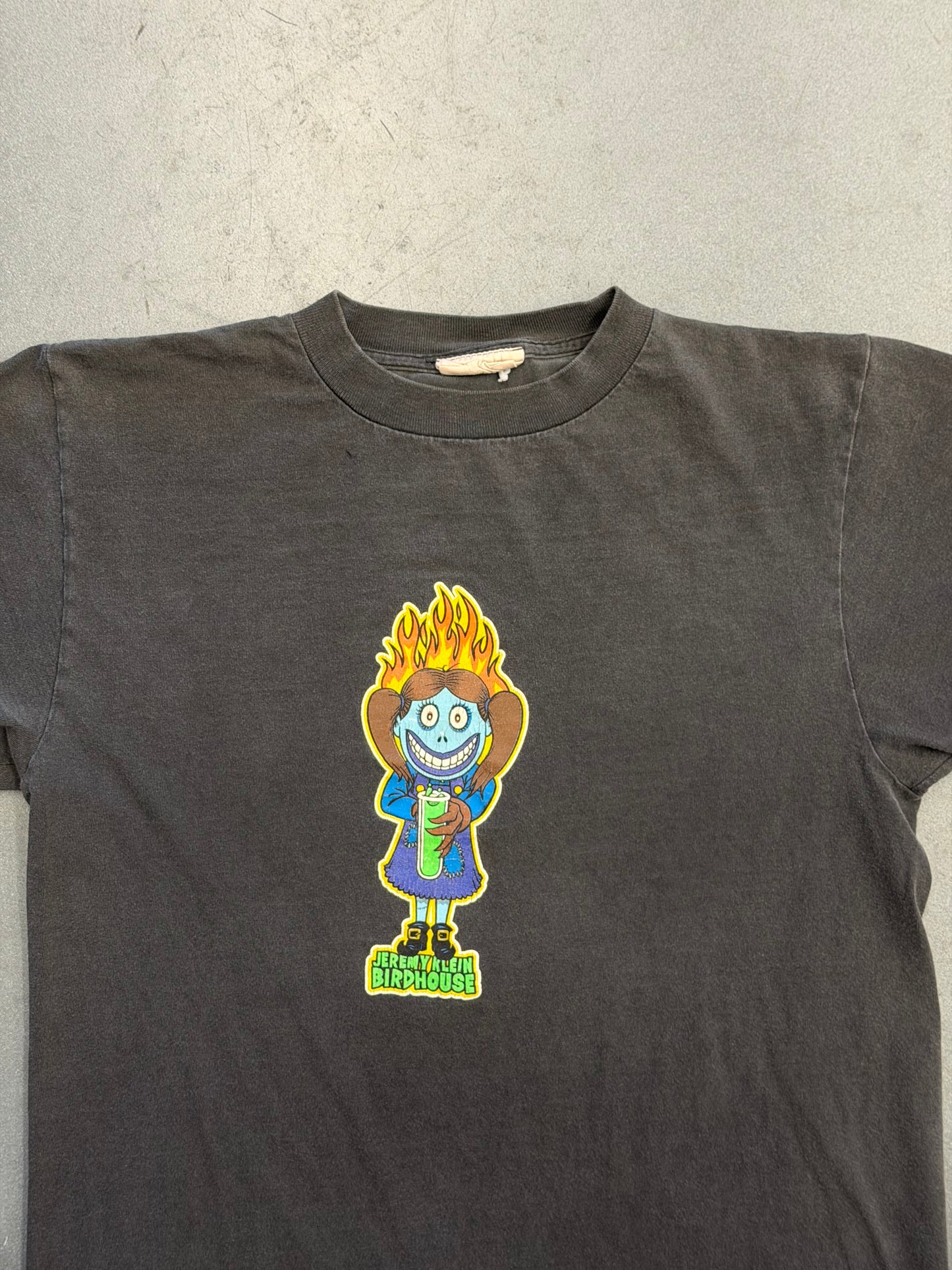 90'S JEREMY KLEIN BIRDHOUSE FLAMING GIRL TEE