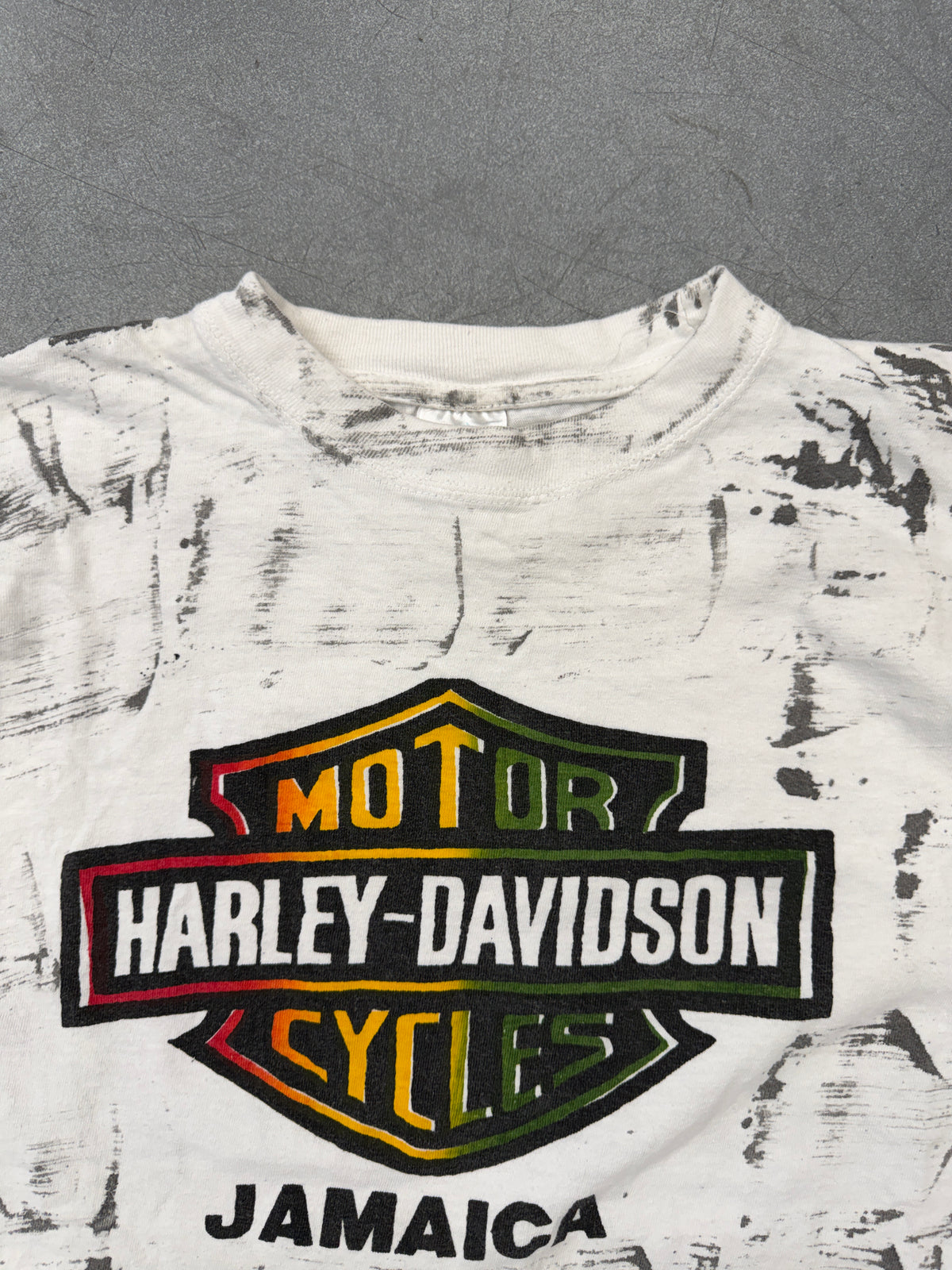 90'S HARLEY-DAVIDSON JAMAICA AOP TEE (MILANO STAR TAG)