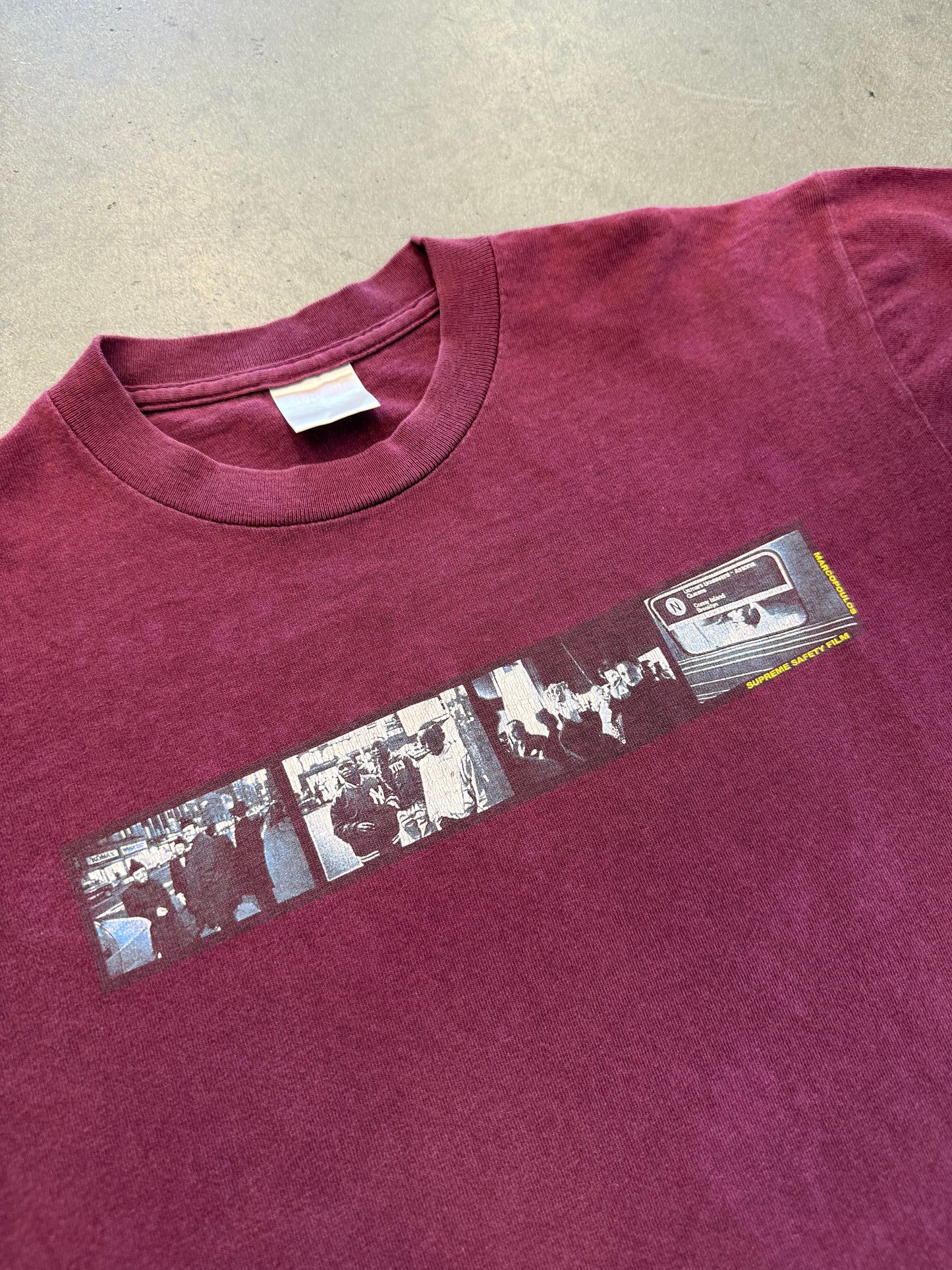 1999 SUPREME ARI MARCOPOULOS SAFETY FILM TEE
