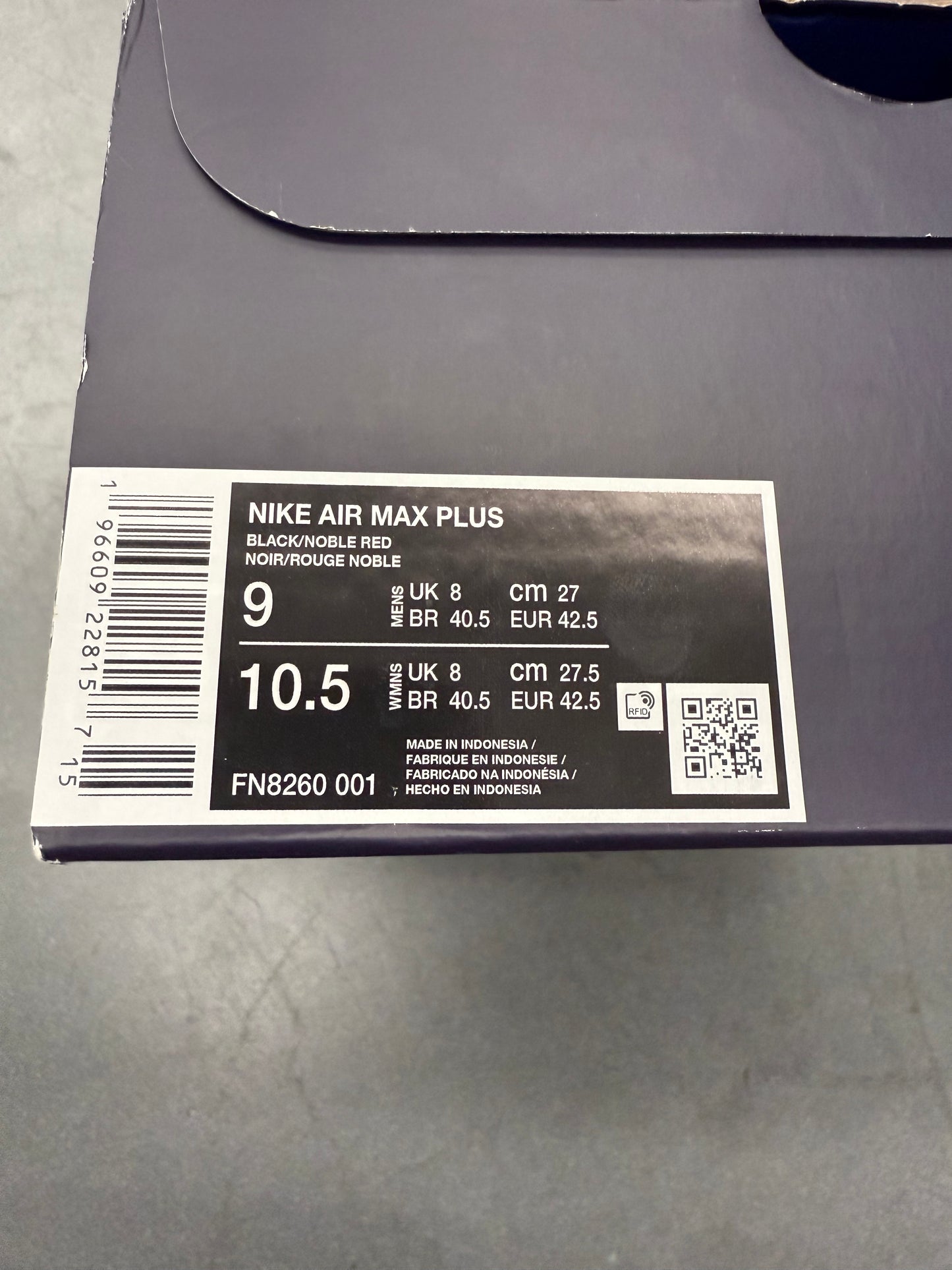 2023 SIZE 9 NIKE AIR MAX PLUS PATTA FC BARCELONA CULERS DEL MON