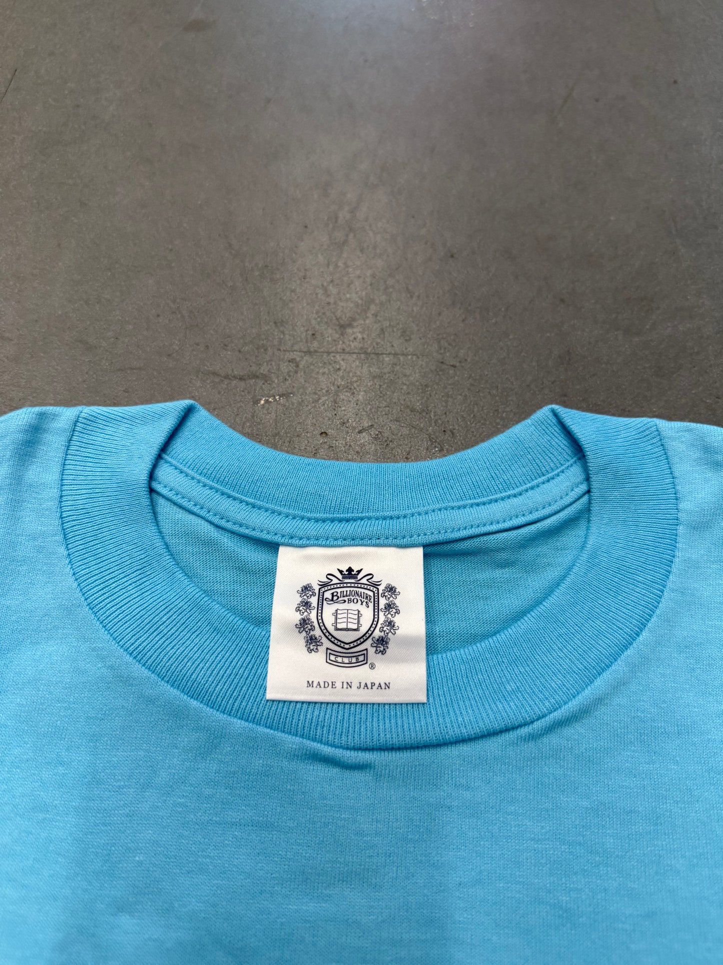 SEASON 10 BILLIONAIRE BOYS CLUB BBC PALM TREE TEE - BLUE (L) (NEW WITH TAG & BAG)