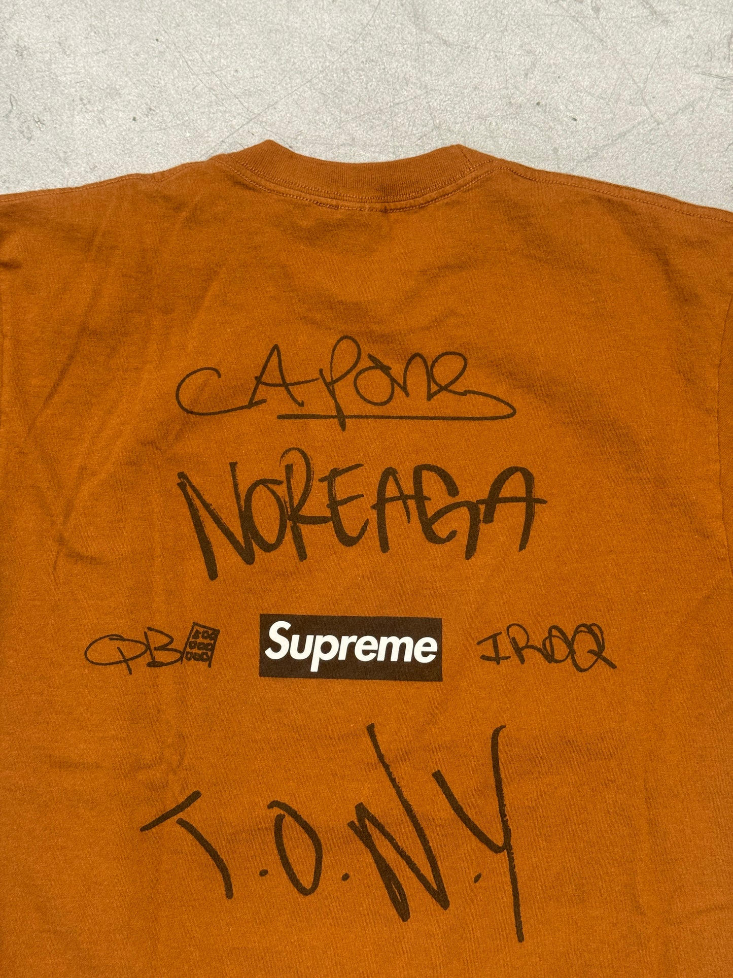 FW16 SUPREME THE WAR REPORT TEE- BROWN