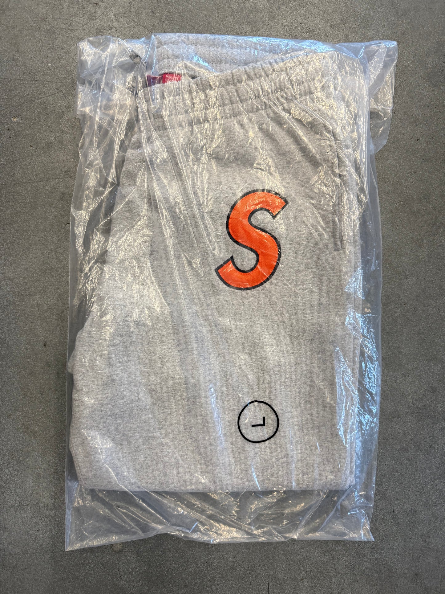 SS25 SUPREME S LOGO SWEATPANT - ASH GREY (NEW) -L