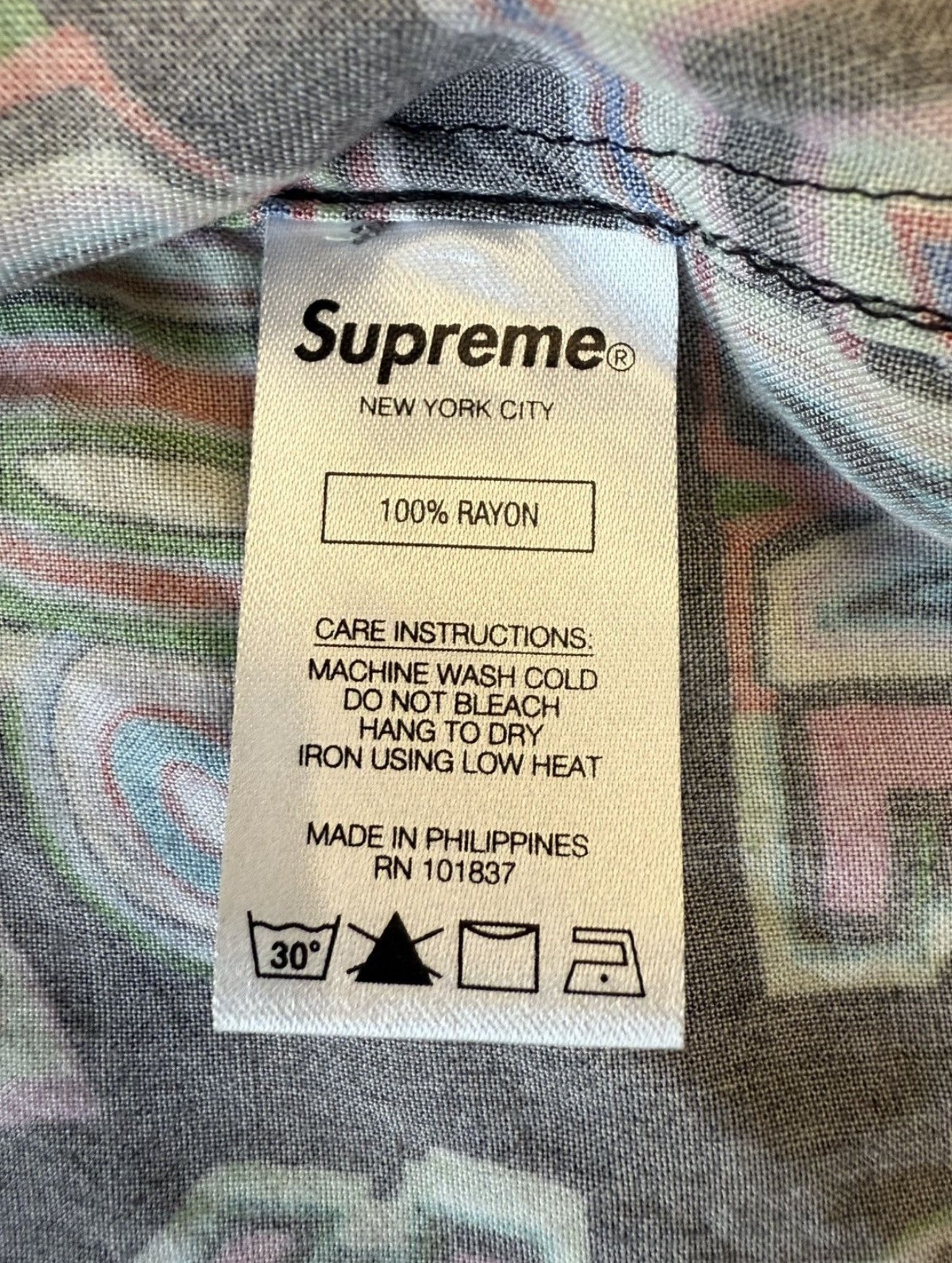 FW20 SUPREME PERSPECTIVE RAYON S/S TEE