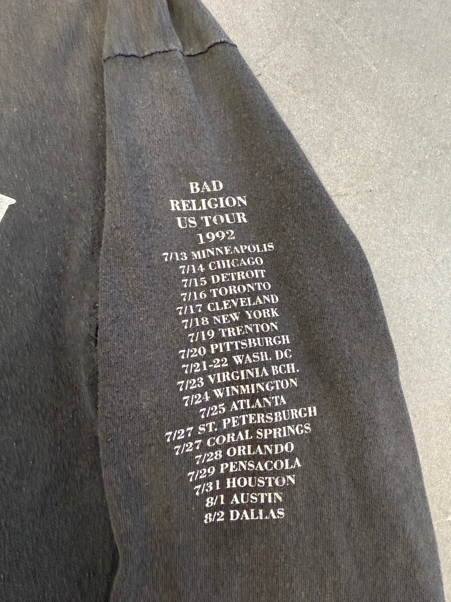 90'S BAD RELIGON LYRICS LS TEE (FOTL TAG)