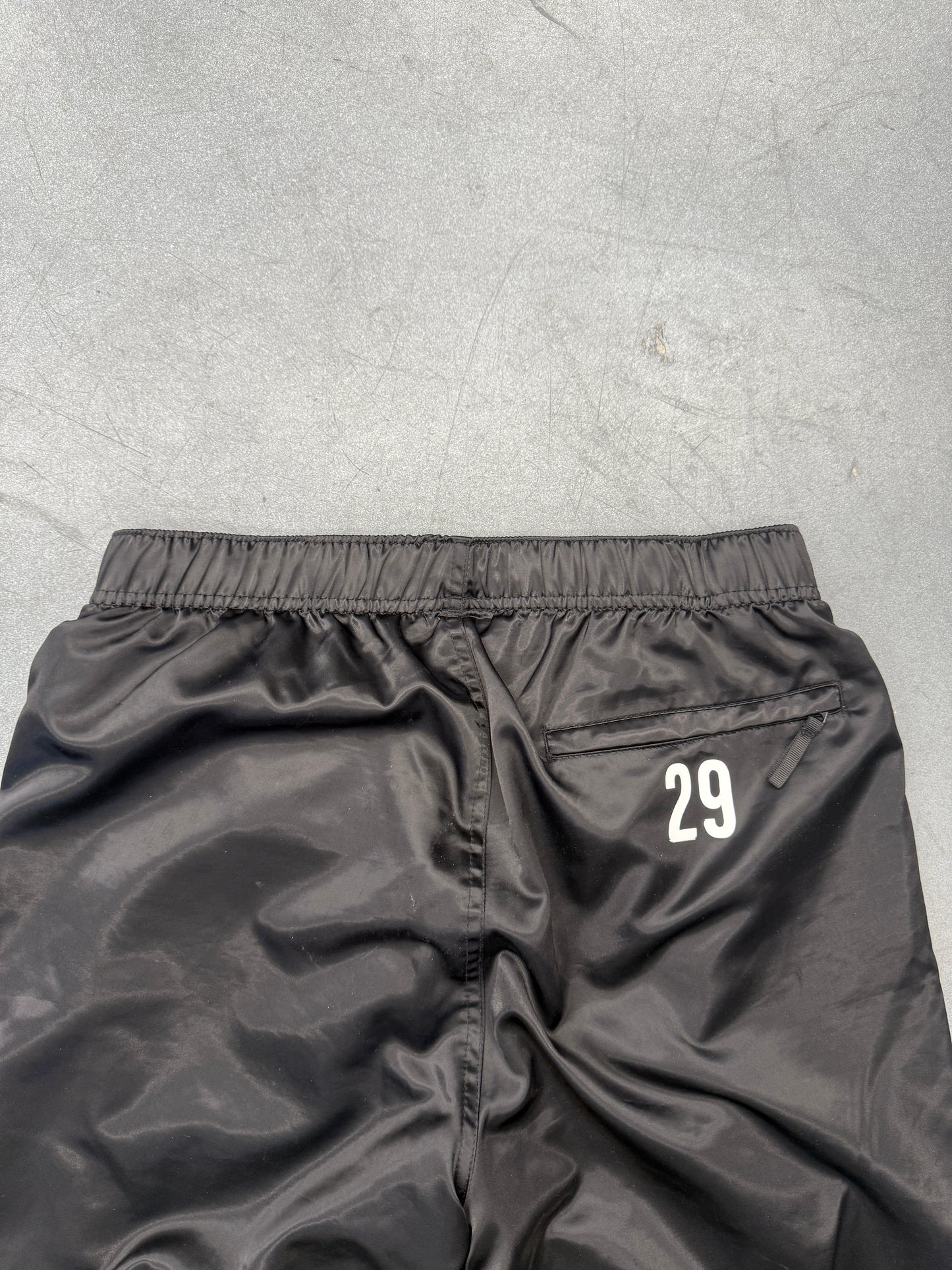 SS25 SUPREME CREST SATIN TRACK PANT - BLACK
