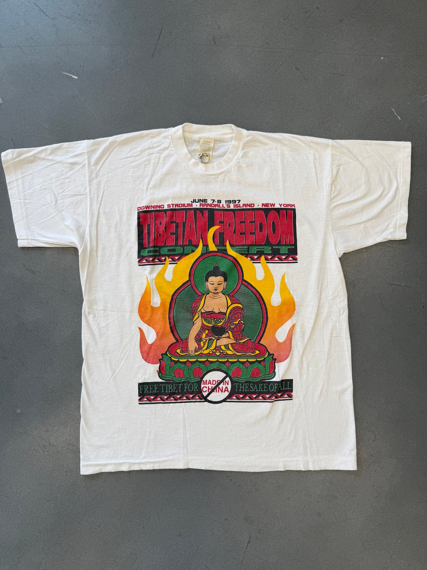1997 TIBETIAN FREEDOM CONCERT TEE (SCREEN STAR TAG)