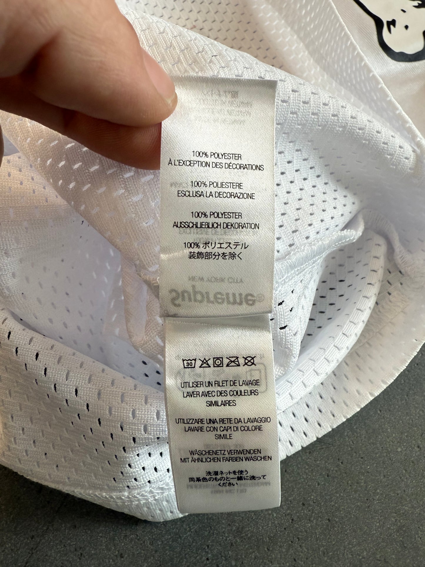 FW25 SUPREME BONES FOOTBALL JERSEY - WHITE (L) (NEW)