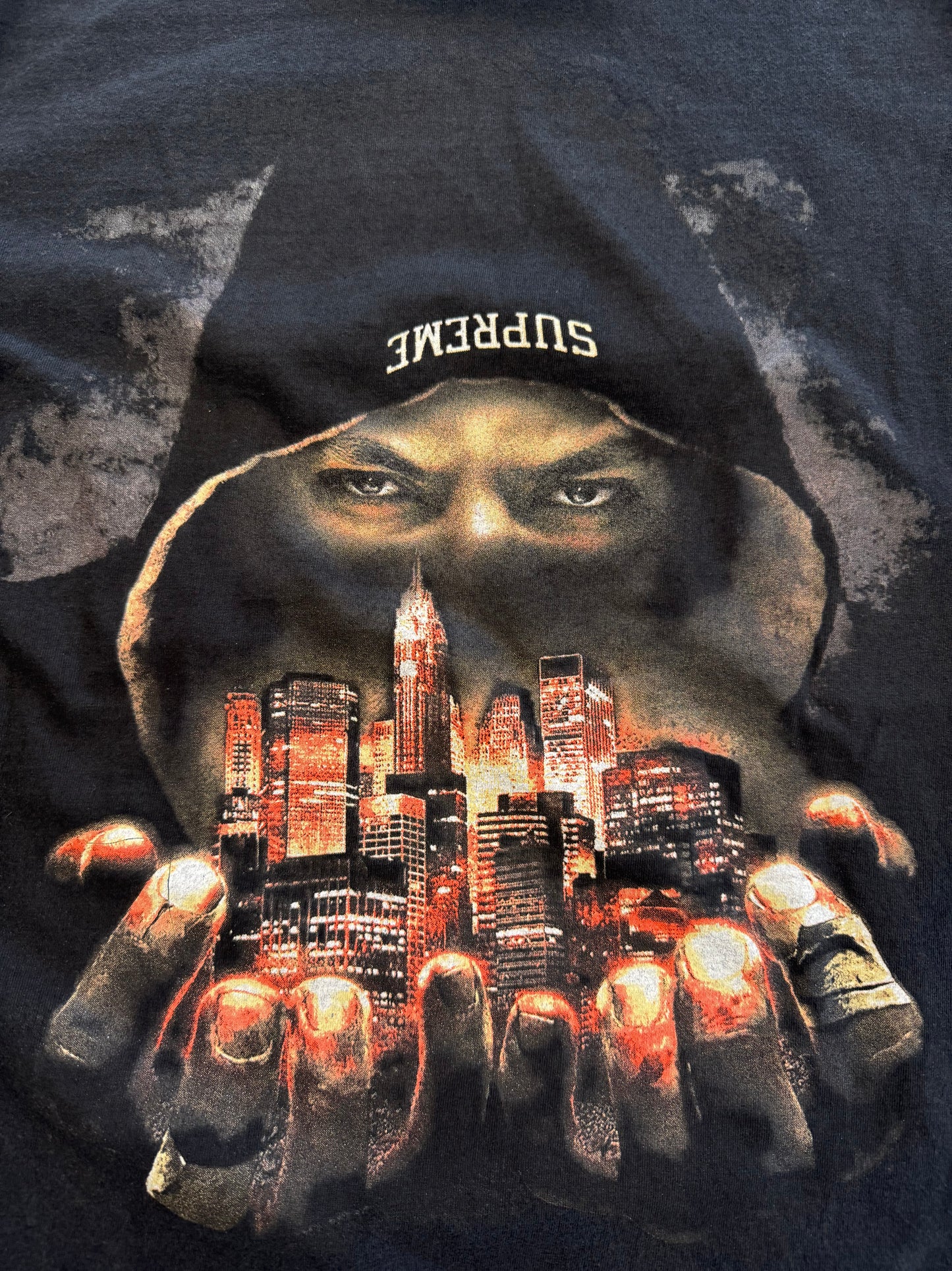 FW23 SUPREME DEF JAM FIGHT FOR NEW YORK FIGHTER TEE- BLACK