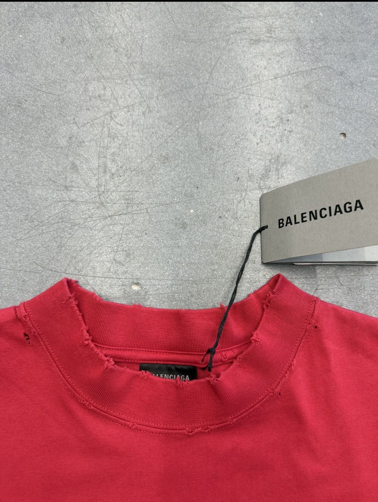 BALENCIAGA TO MY LOVE TEE RED MEDIUM NWT