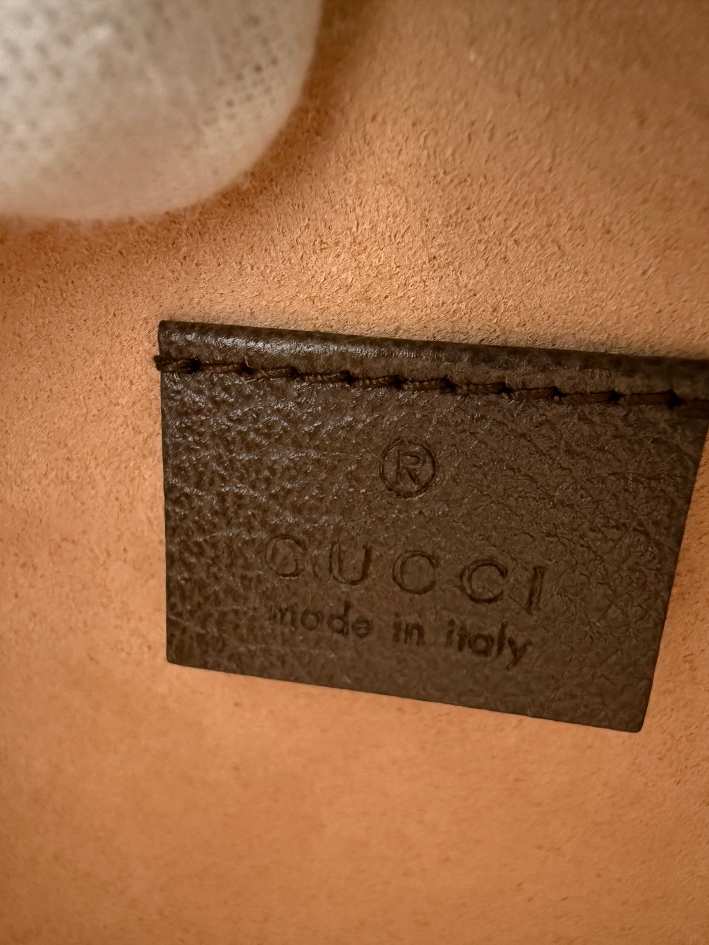 GUCCI GG-SUPREM OPHIDIA ROUND CROSSBODY BAG - BROWN (NEW WITH DUSTBAG) (TANIA)