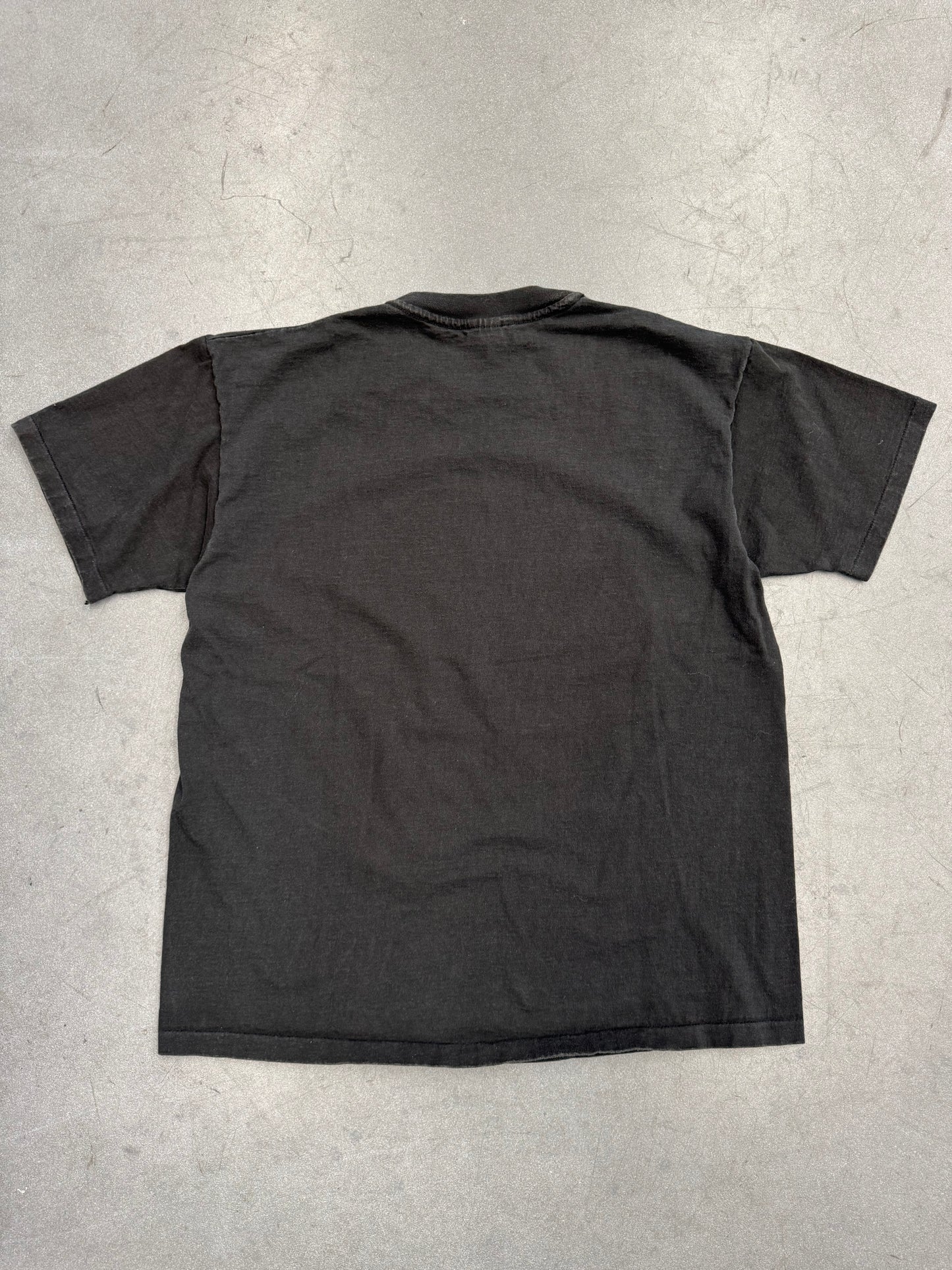 90S NATIVE SUN UNIVERSITY OF MIAMI SUNSET SIGN TEE (ANVIL TAG)